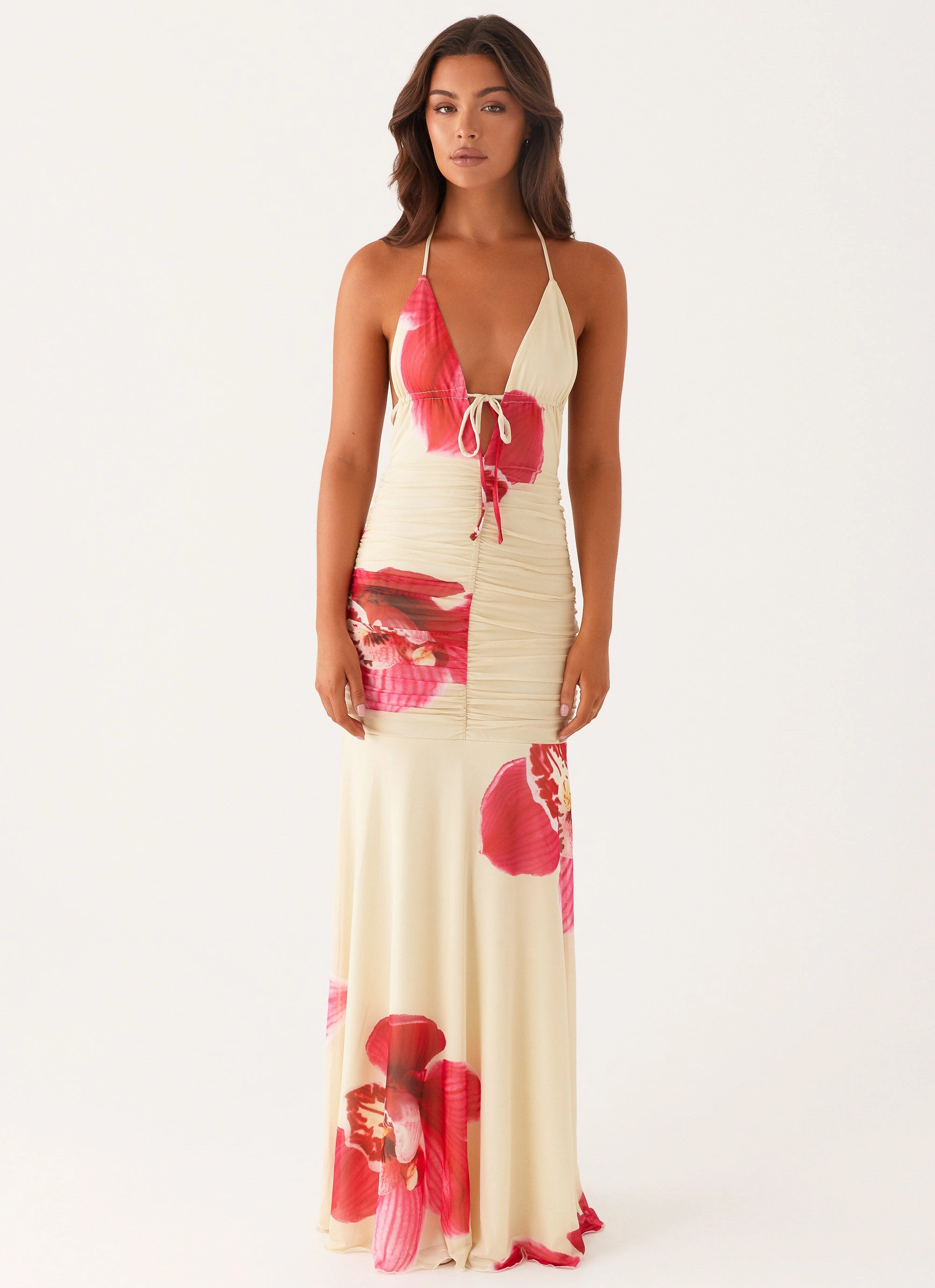 Hollywood Maxi Dress - Orchid Yellow slim fit Weekend Style