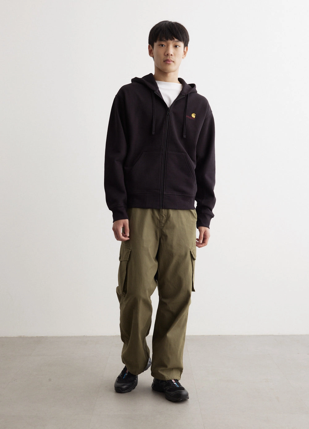 Noise Free Movement Hooded American Script Jacket