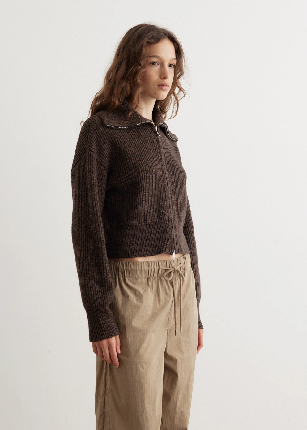 Hope Chunky Zip Knit Hypoallergenic Fiber Blend Sweater Care Guide