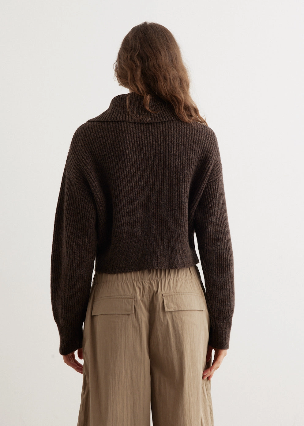 BreathableKnit Fabric VeganFriendly Material Hope Chunky Zip Knit