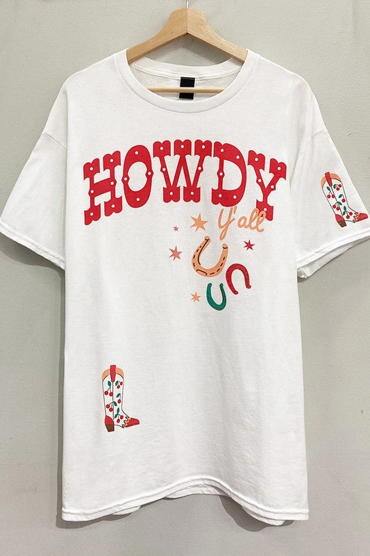easy to pair Howdy Lucky Boots Tee S-XL
