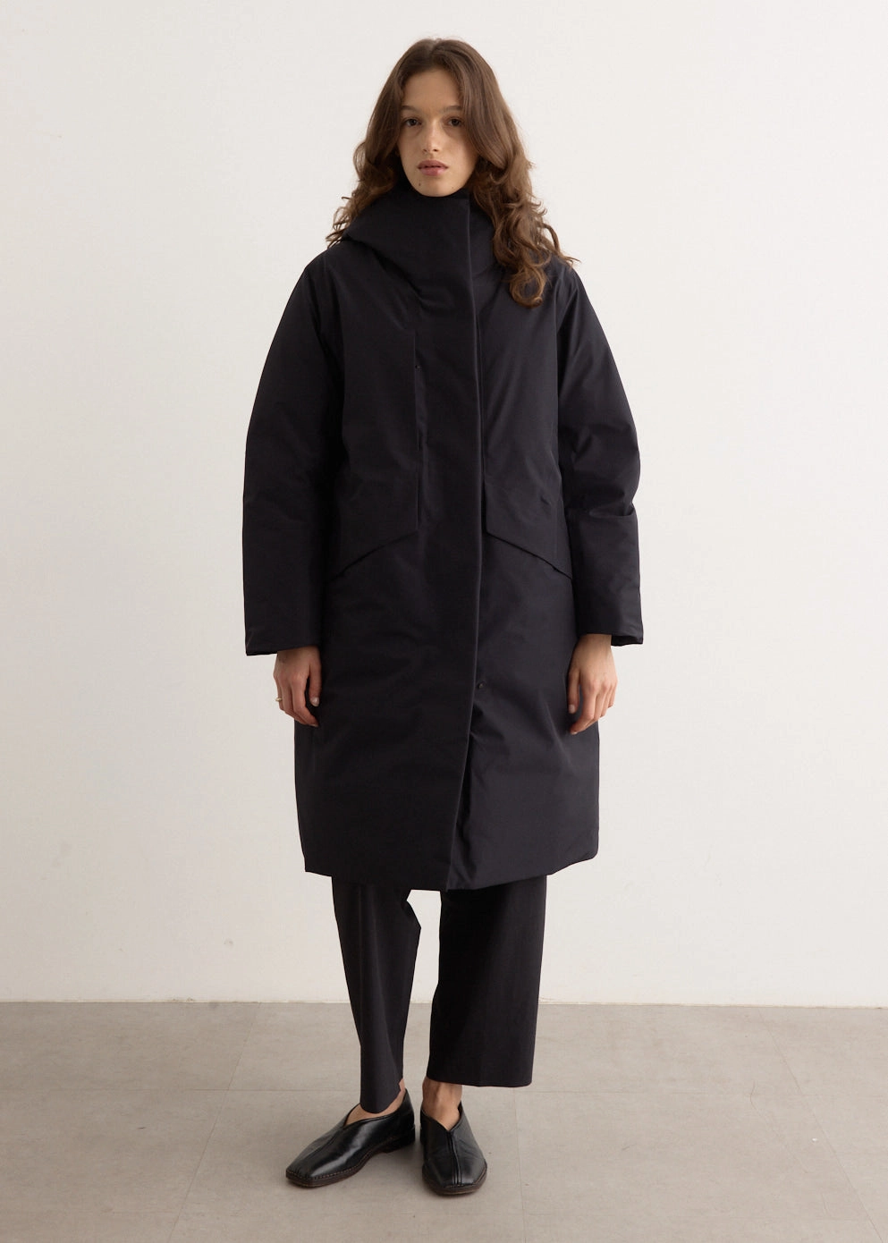 Ifora Down Parka Foldable Collar