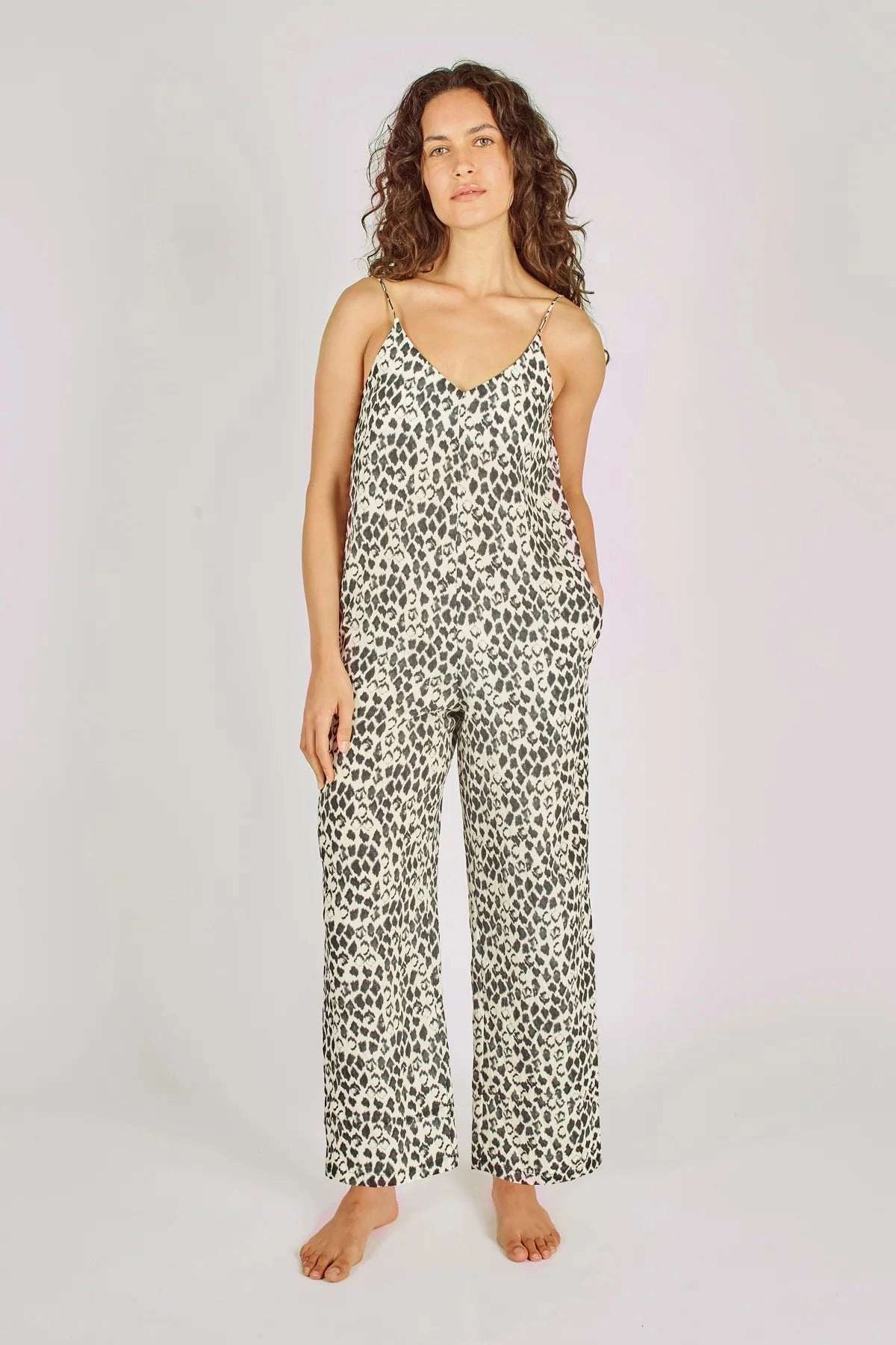 Jumpsuit in Black Tropical Malady Relax Draping