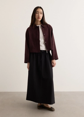 ReflectiveTrimDetails Imposter Suede Jacket