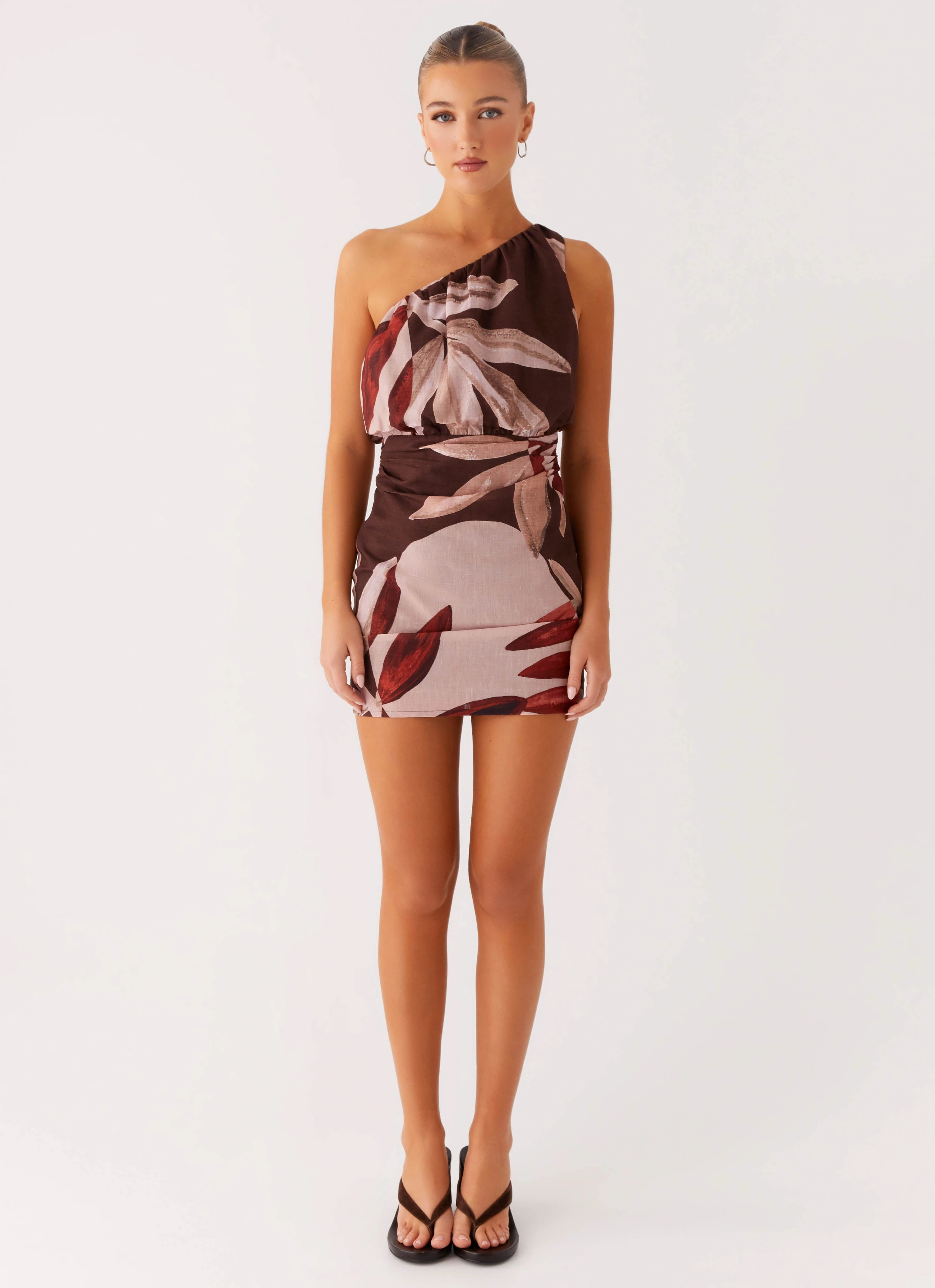 City Casual Indianna Mini Dress - Cinnamon Palm