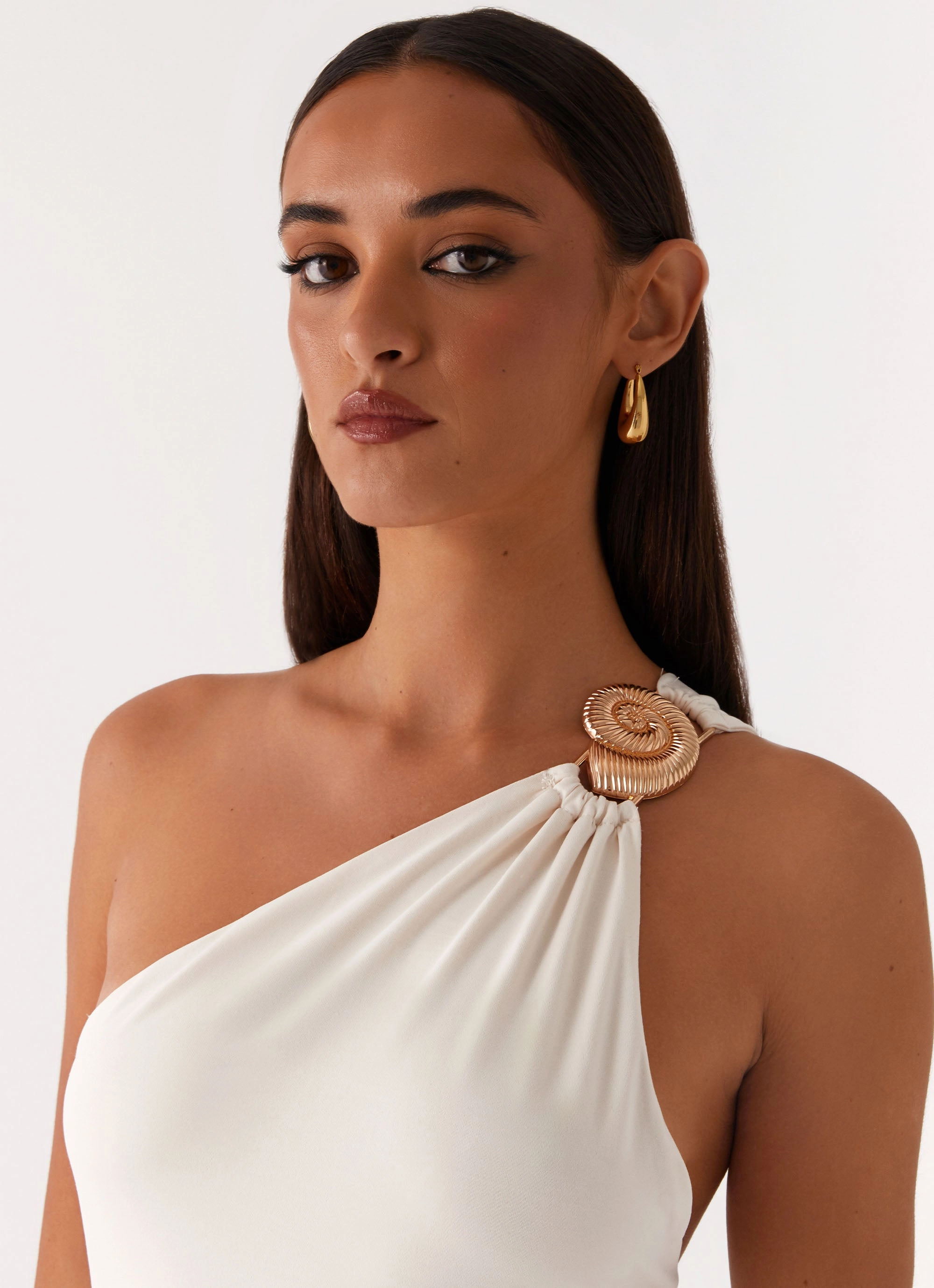 Infinity Maxi Dress - Ivory Smooth Line