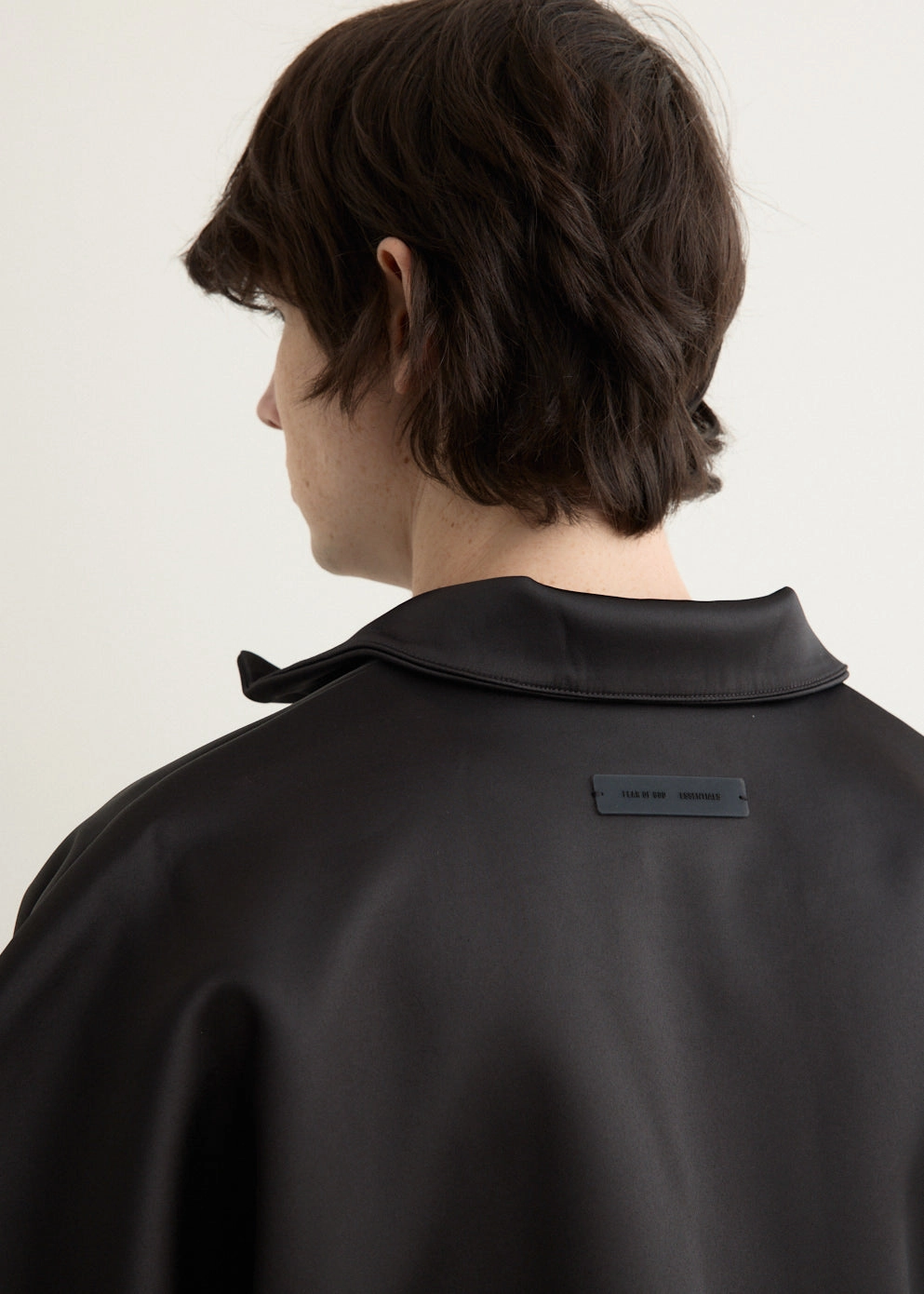 Bonded Satin Zip-Up Bomber Clean Street Look All Year Use