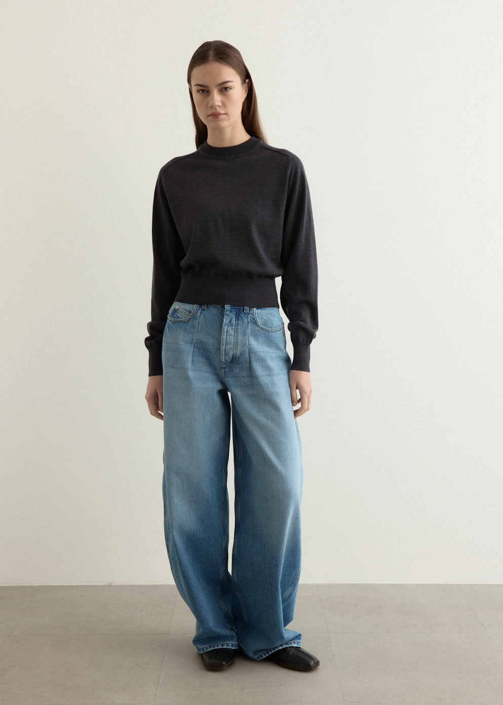 Waffle Knit Texture Le Sweater Brode