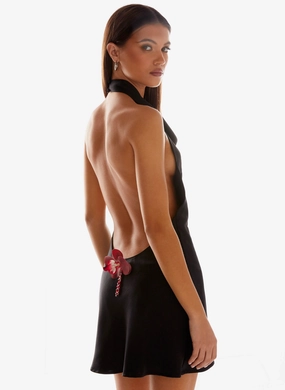 Edgy vibes Vibrant pattern Iridessa Mini Dress - Black