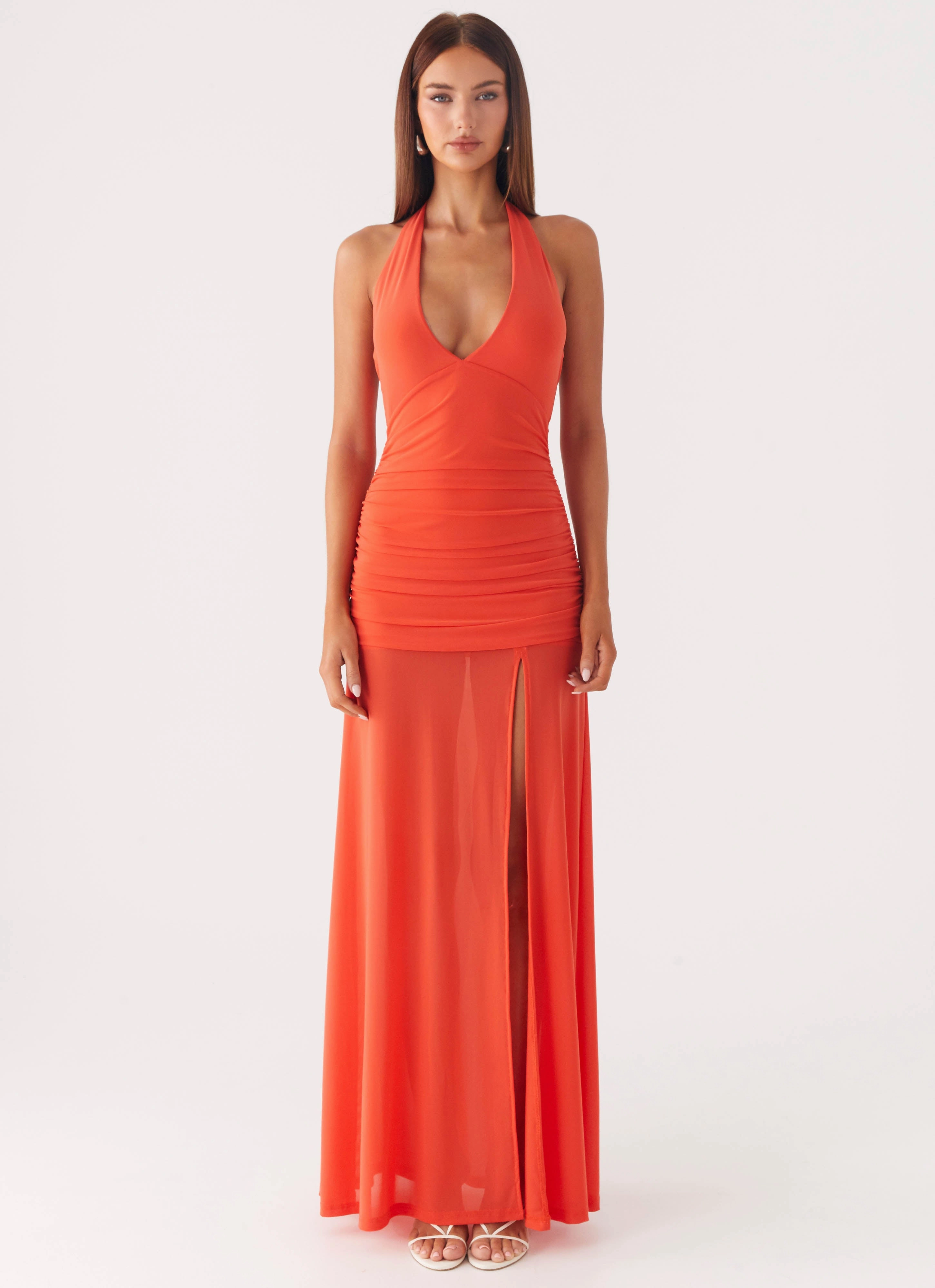 Island Muse Dress - Coral Refined Simplicity