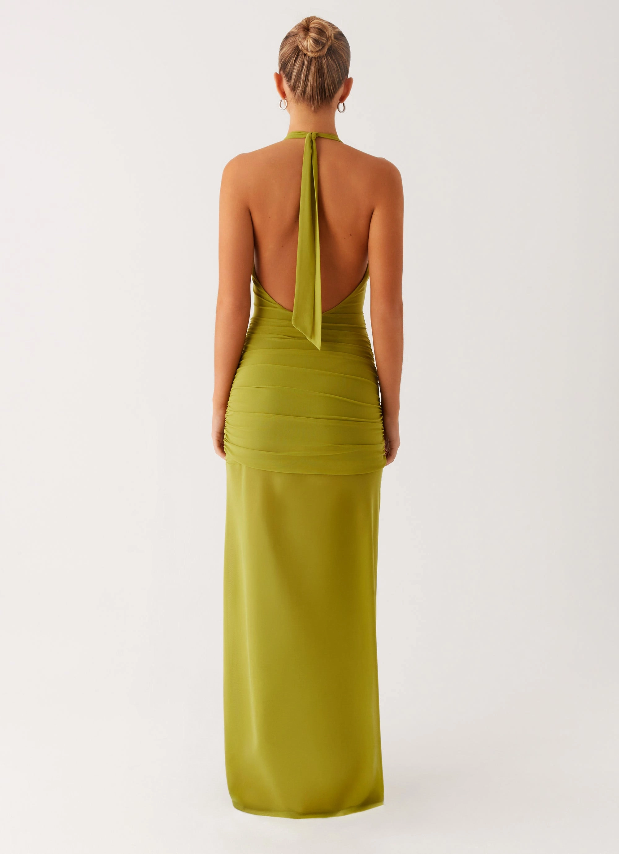 Island Muse Dress - Lime Sleek Form Vibrant Movement