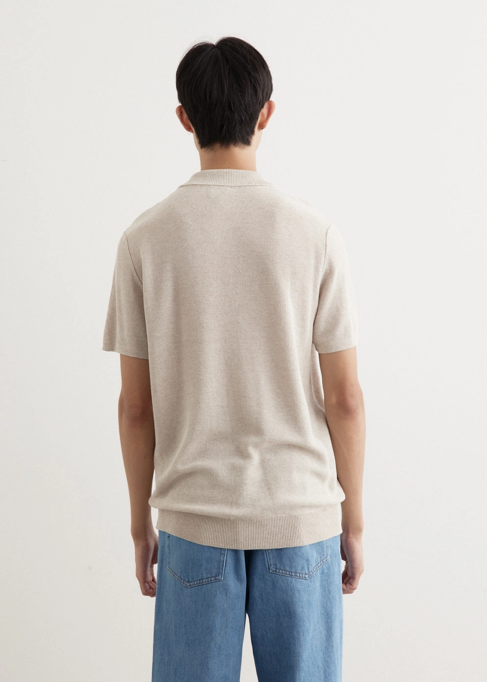 ribbed texture Jay Knit Polo