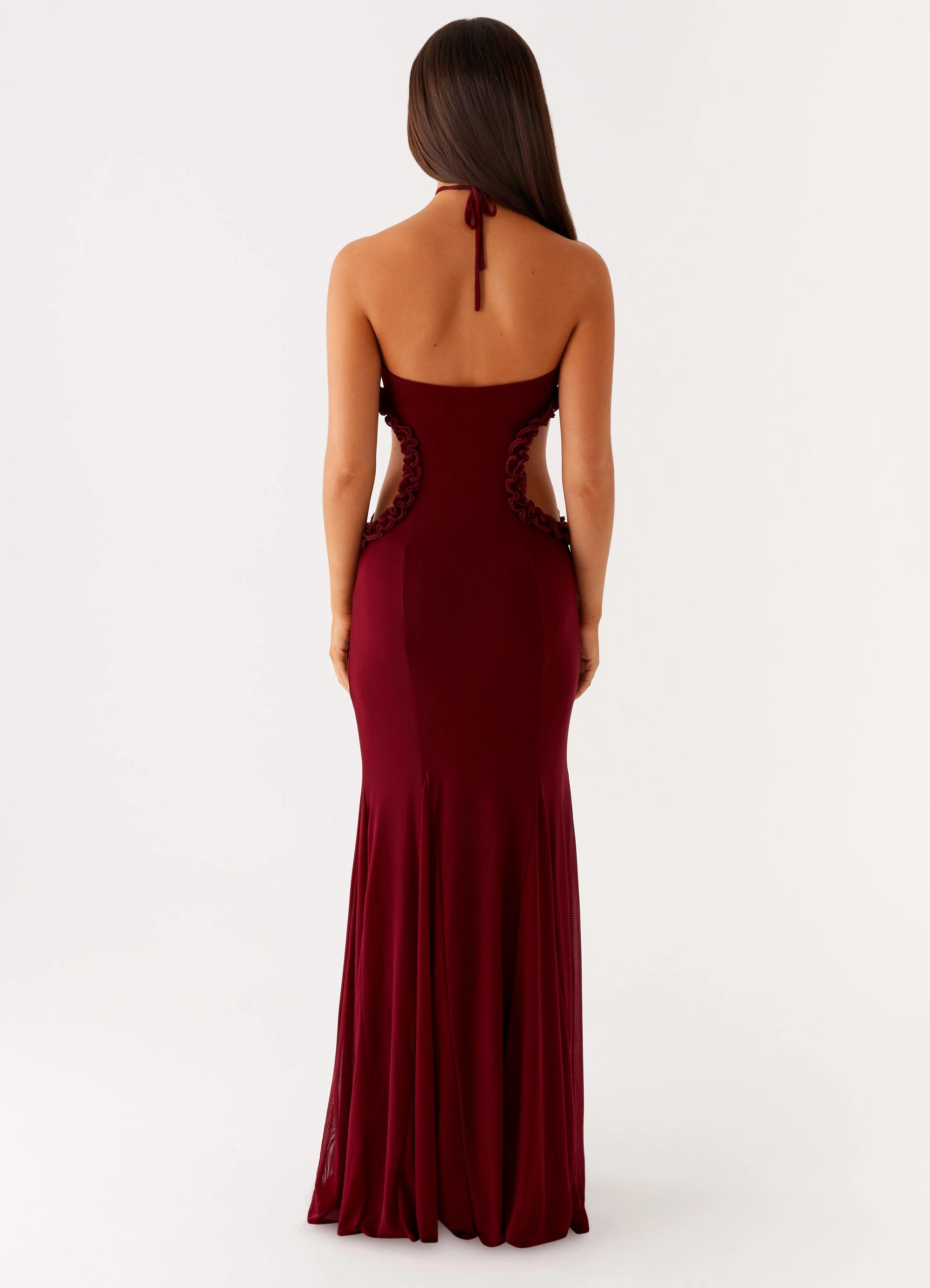 Comfort Fit Jemima Maxi Dress - Raspberry Wine