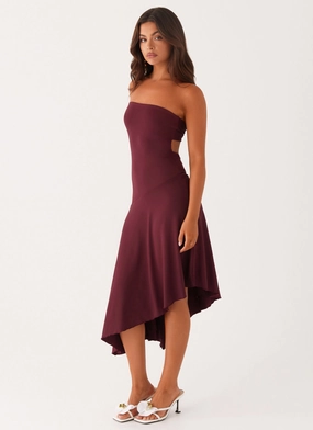 Chill Comfort Juliana Midi Dress - Mulberry