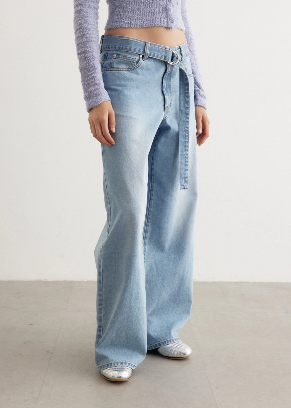 Non Fading Technology Fashion Routine Just Fit Meadow Wide Leg Jeans