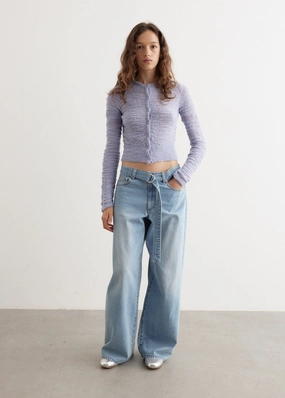 Just Fit Meadow Wide Leg Jeans Neutral Casual Streetwear Fan