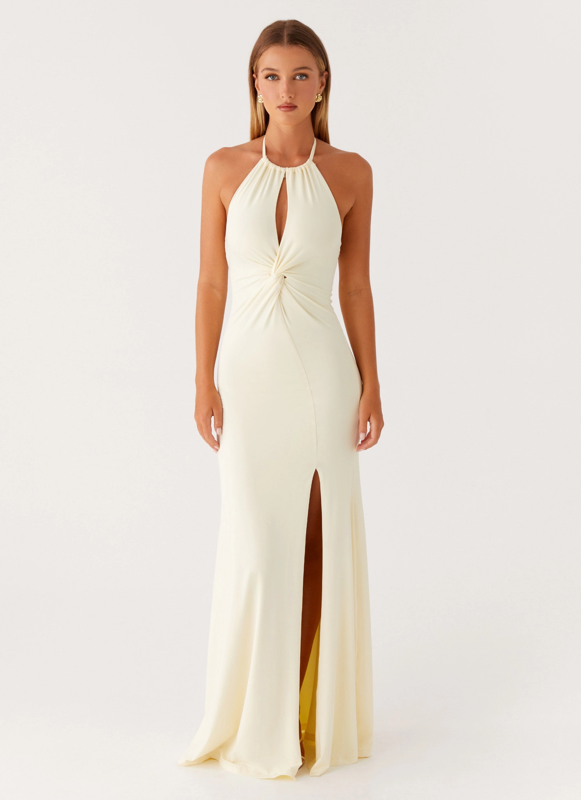Just In Time Maxi Dress - Yellow Sweet Mood