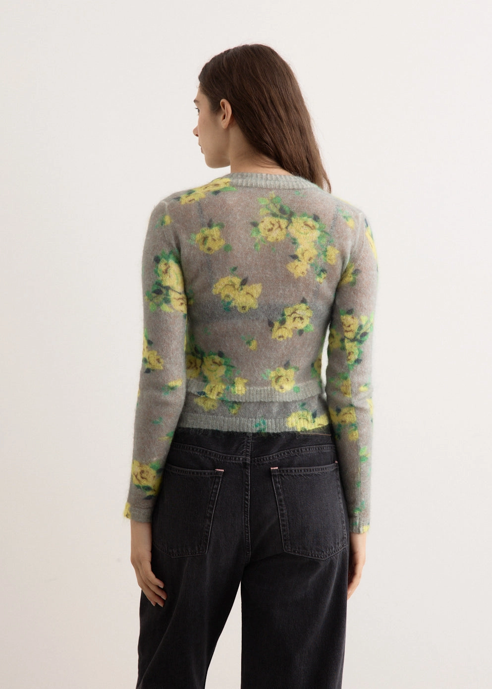 Kahoo Printed Overwashed Cardigan PreShrunk Material