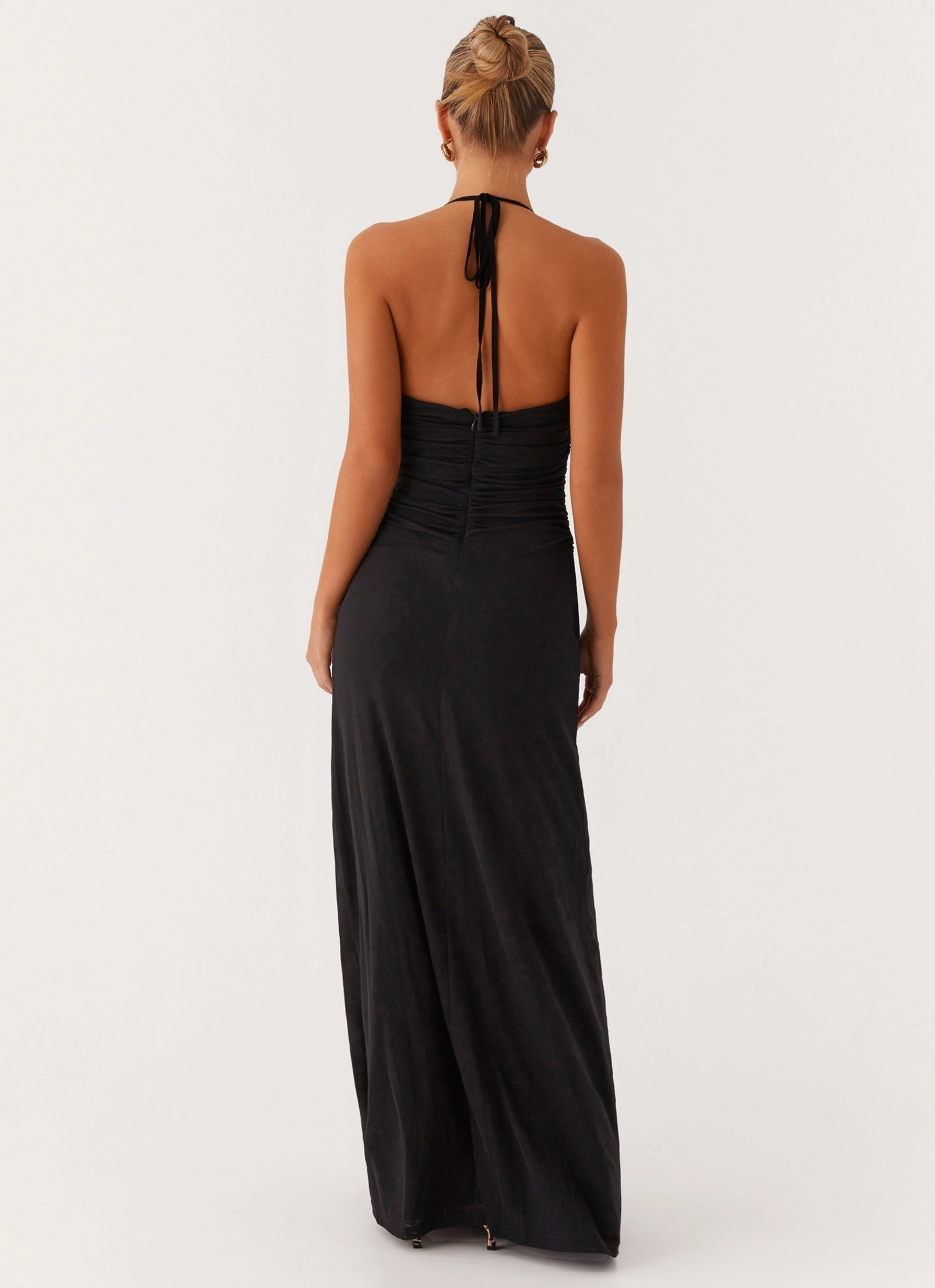 Summer Outfit Bust-Enhancing Kansas Maxi Dress - Black