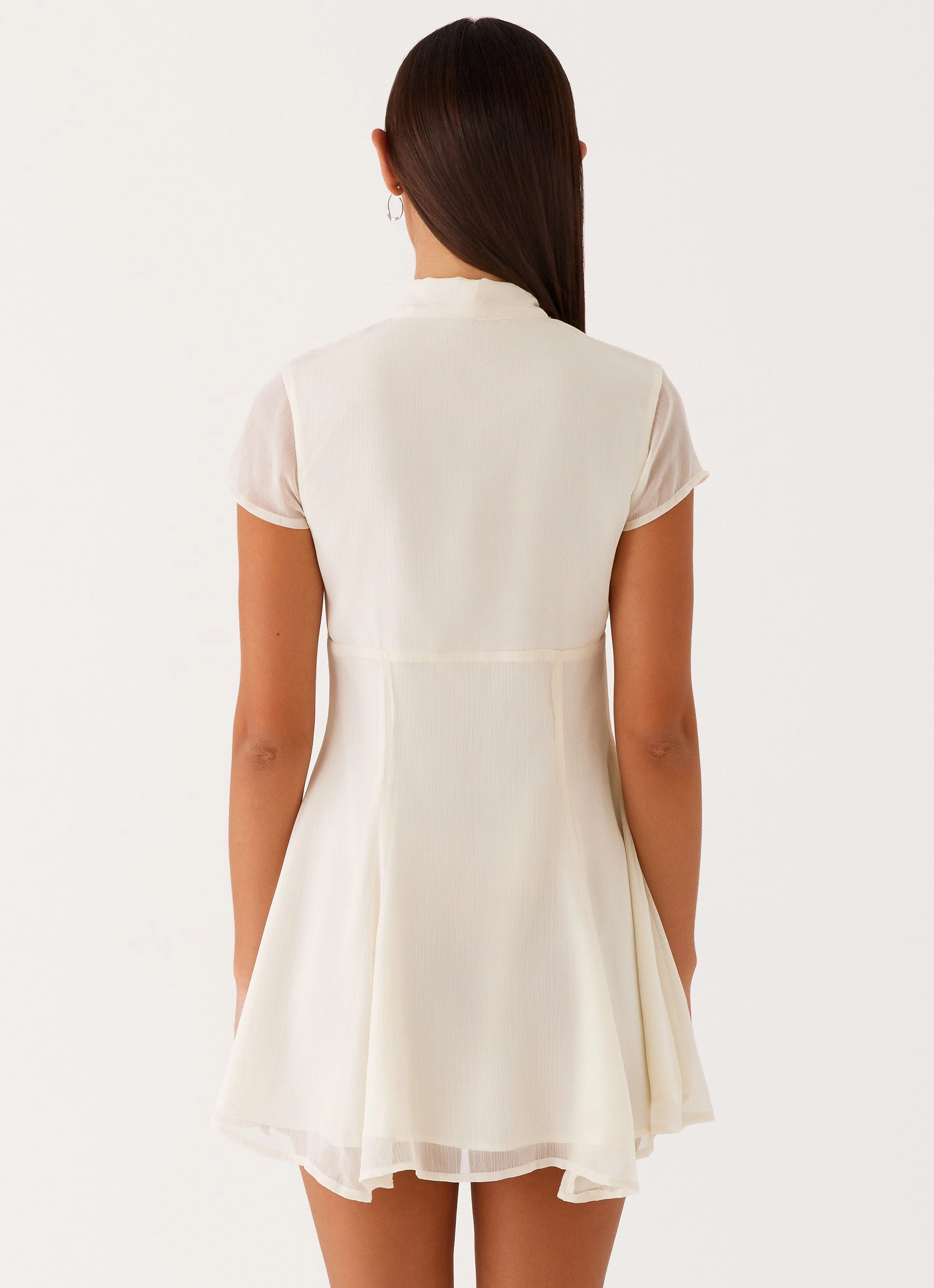 Collared Karling Mini Dress - Ivory