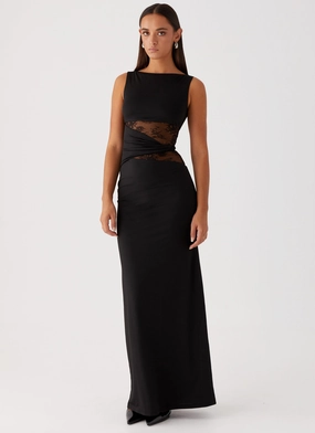 Gentle Glow Karma Maxi Dress - Black