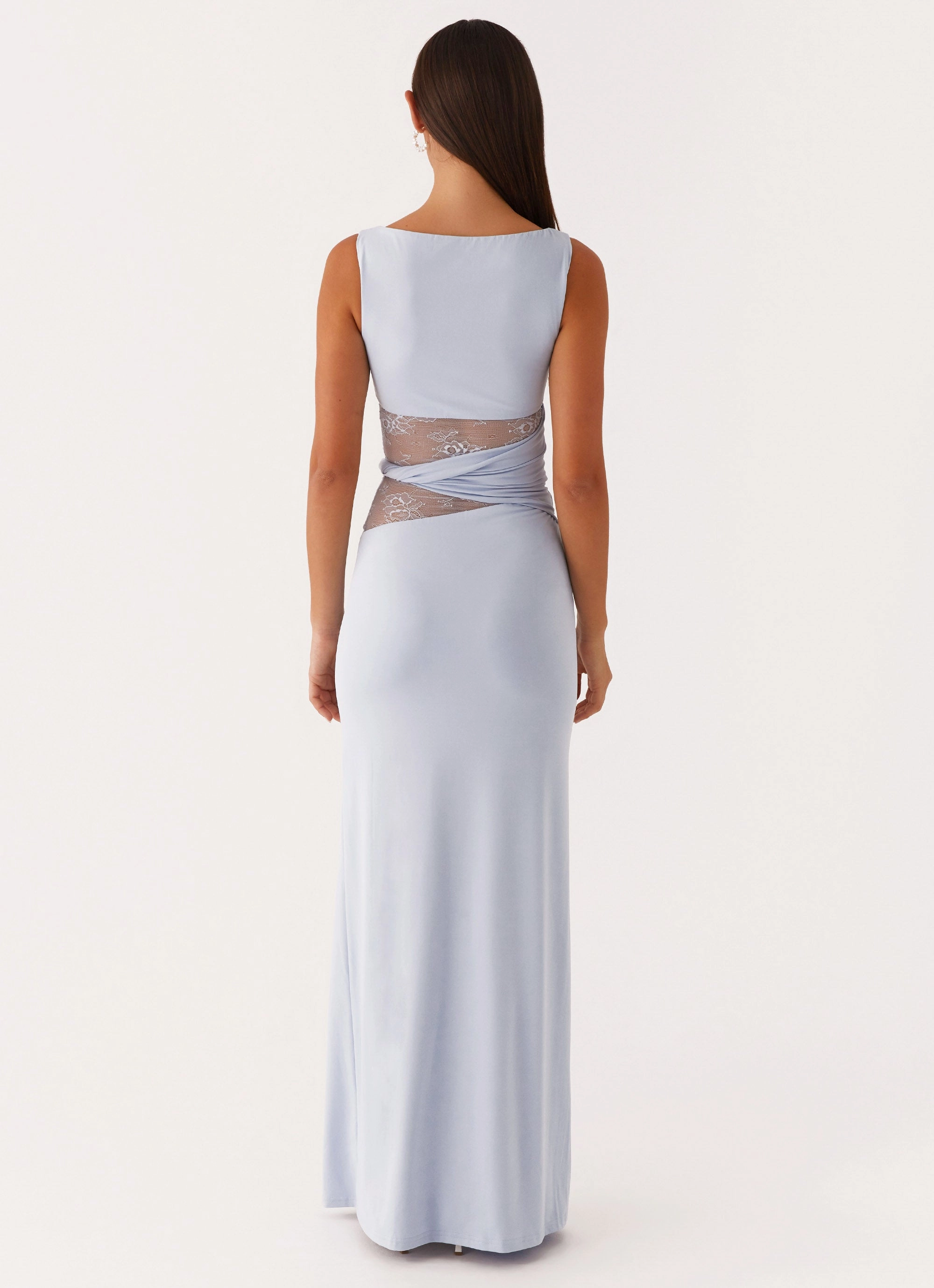 Dress for brunch Skin Touch Karma Maxi Dress - Blue