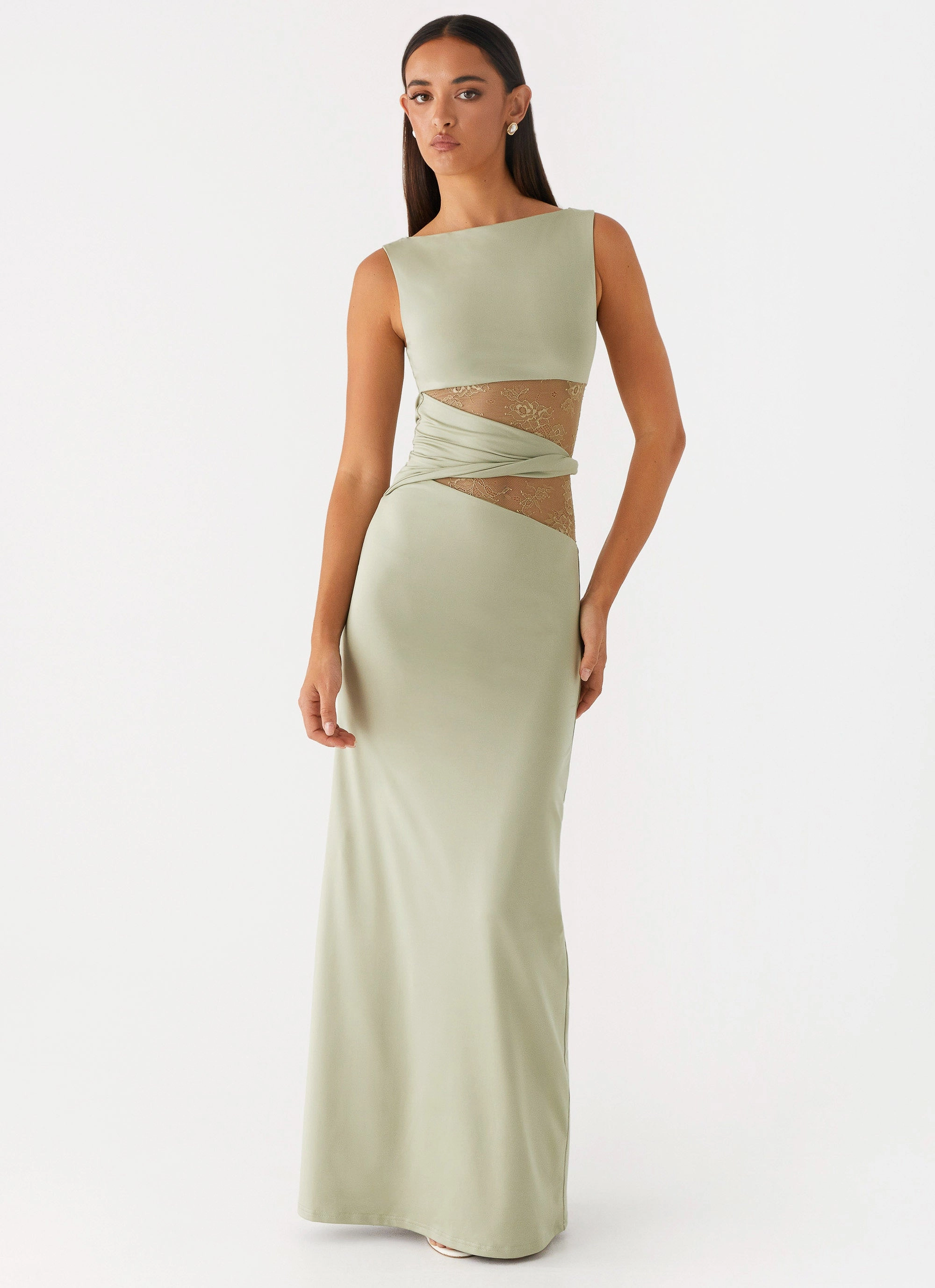Timeless Edge Karma Maxi Dress - Sage