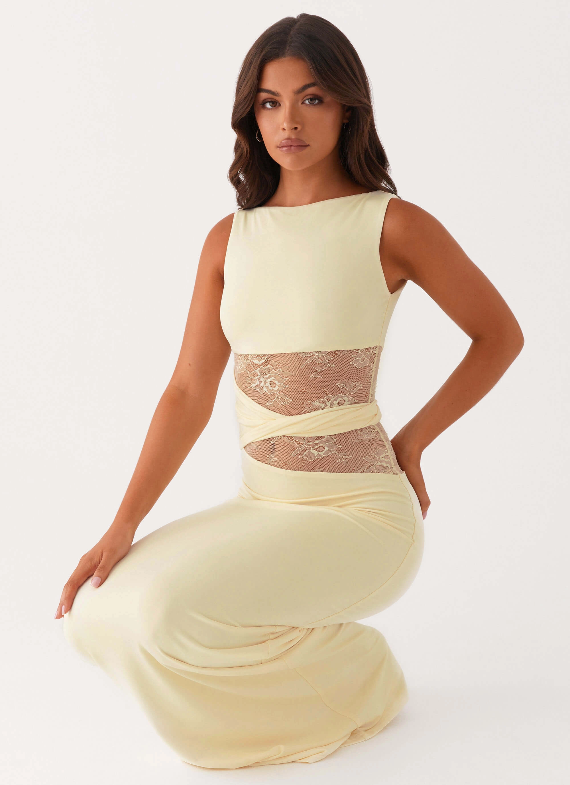 Karma Maxi Dress - Yellow Cotton Skin