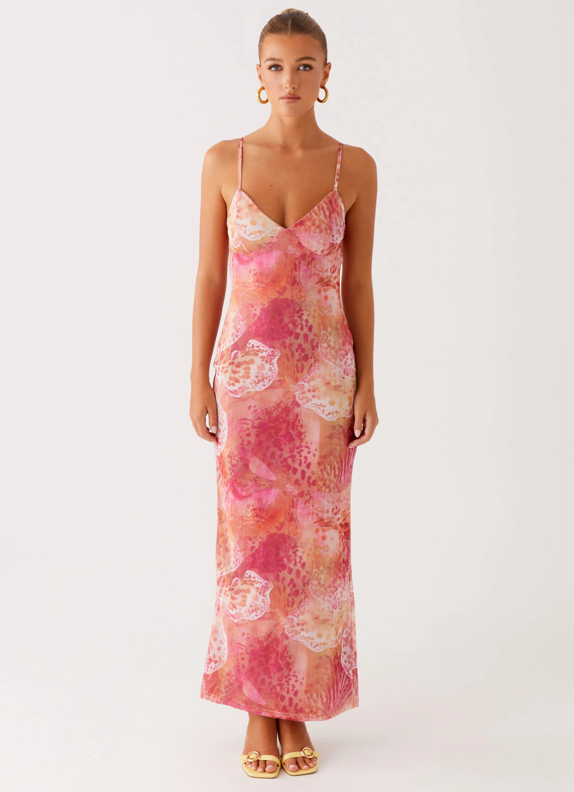 Kasey Midi Dress - Flamingo Fling Chic And Comfortable Refined touch