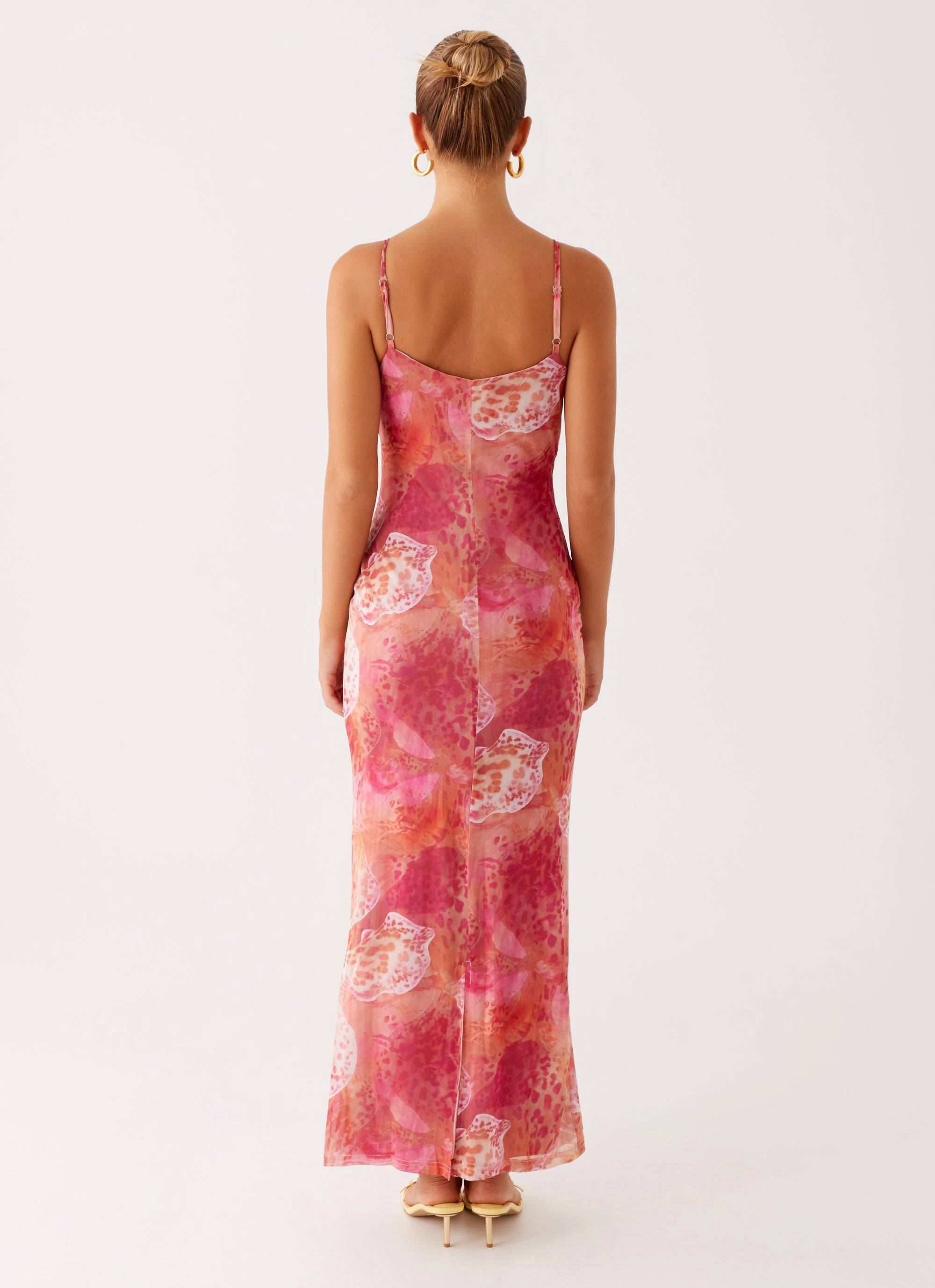 Mid Season Polished Appearance Kasey Midi Dress - Flamingo Fling