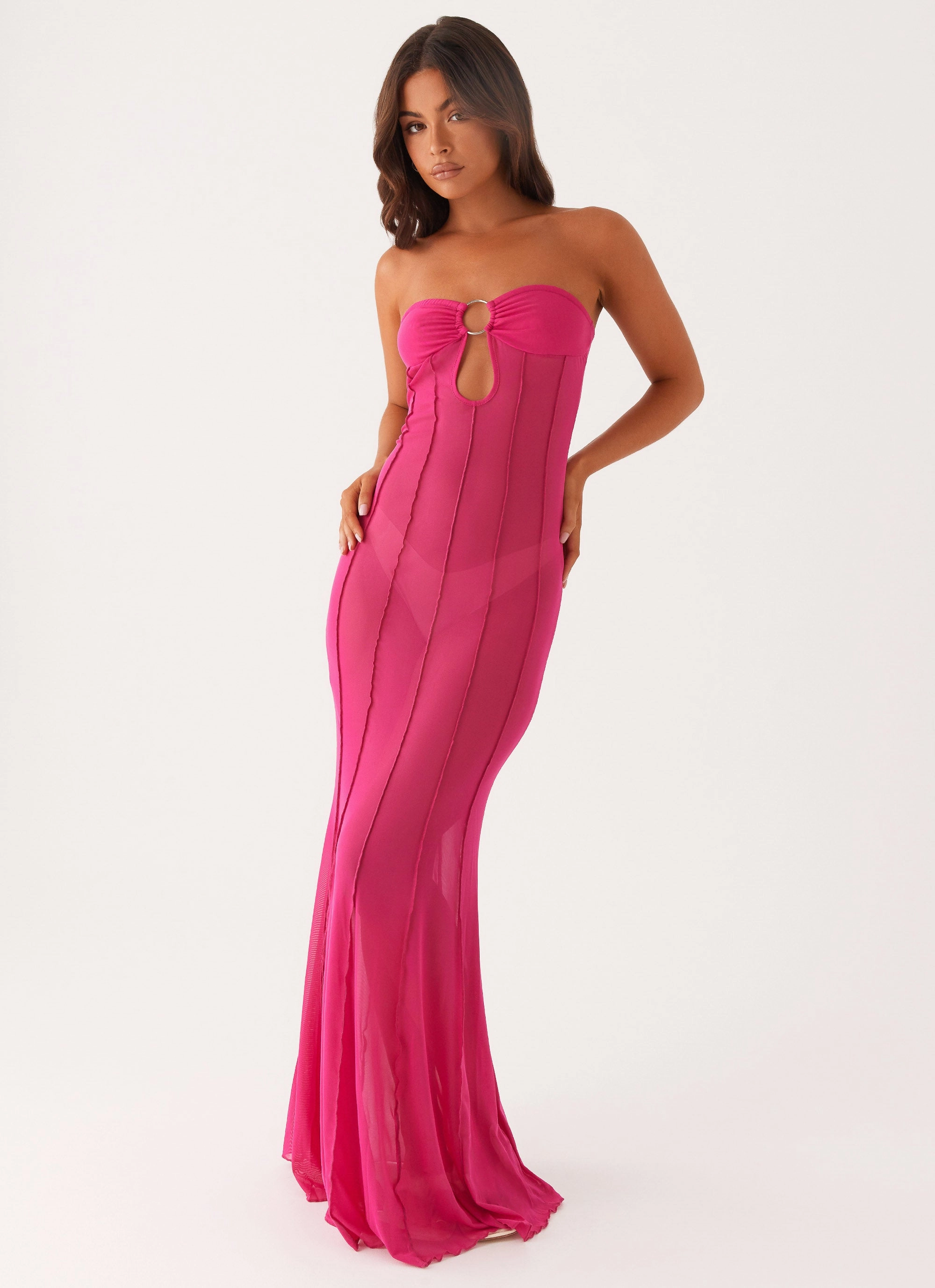 Lounge Vibe Kennedy Maxi Dress - Fuchsia