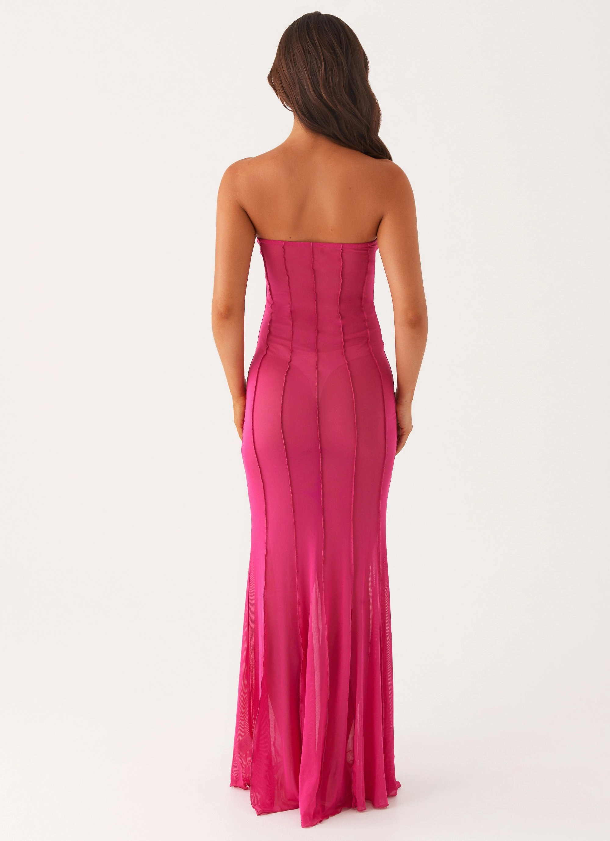Kennedy Maxi Dress - Fuchsia Flattering Shape Design