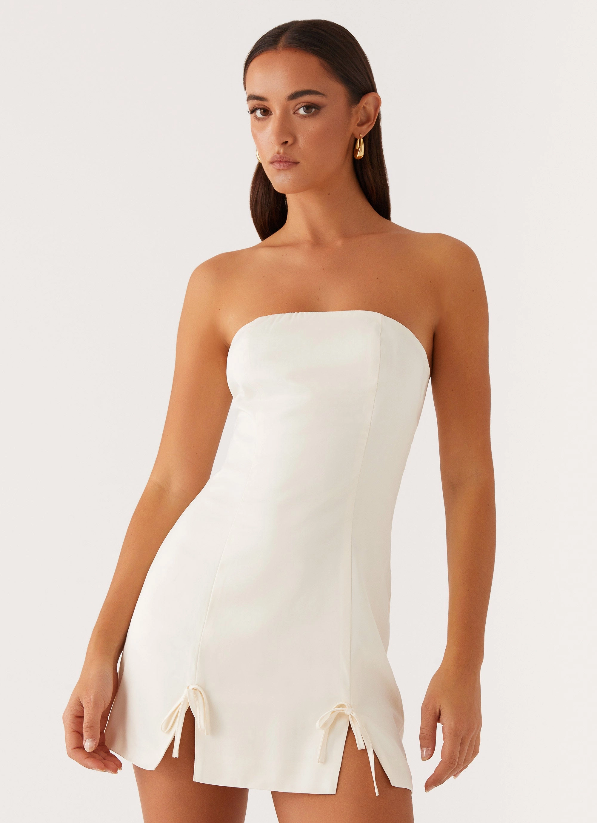 Kessie Mini Dress - Ivory Travel Style