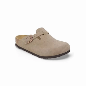 Kid's Preschool Boston Narrow Taupe Suede Trend Style Shoes