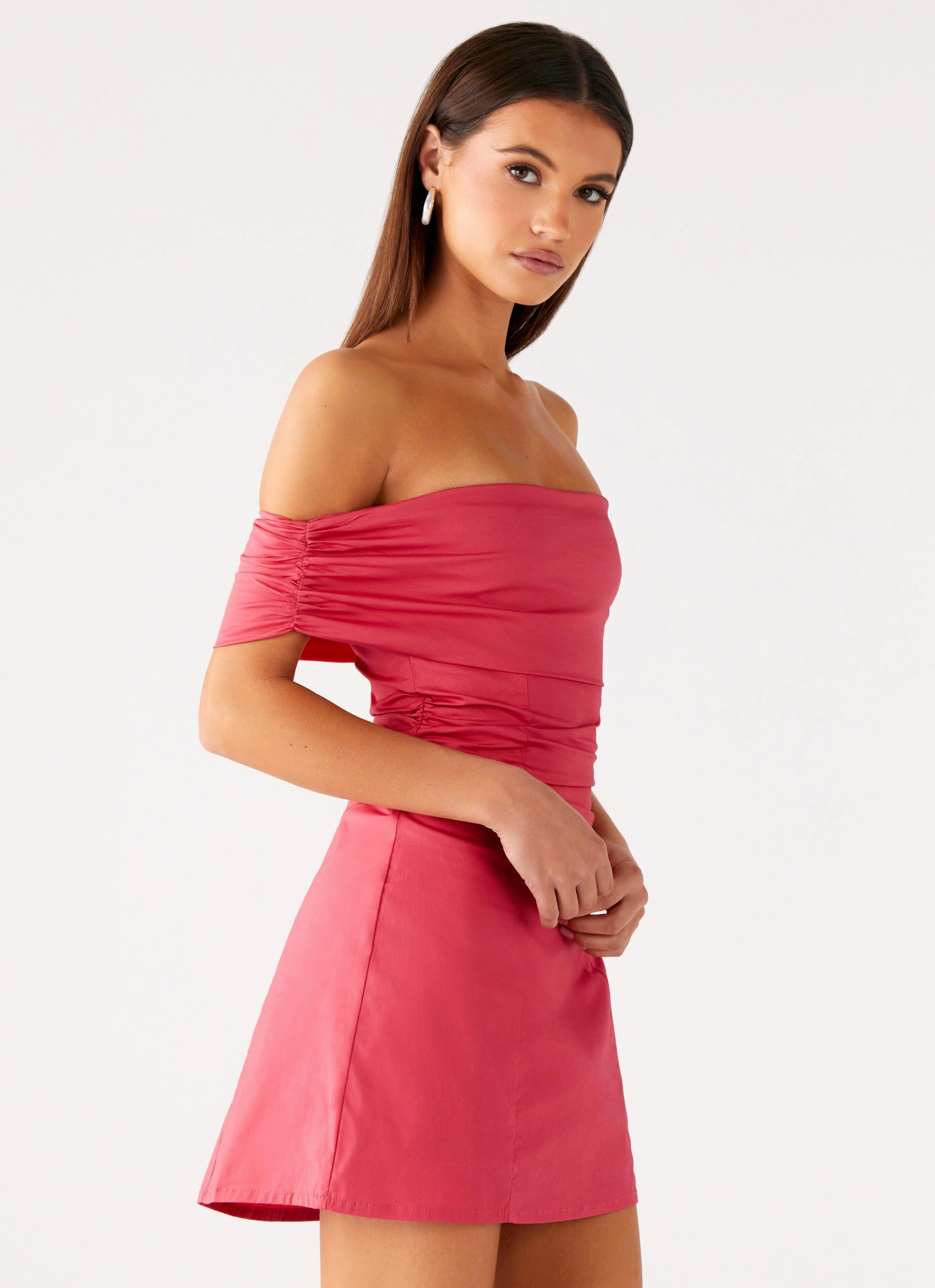 Kierra Mini Dress - Coral Spring Flow Daytime Mood