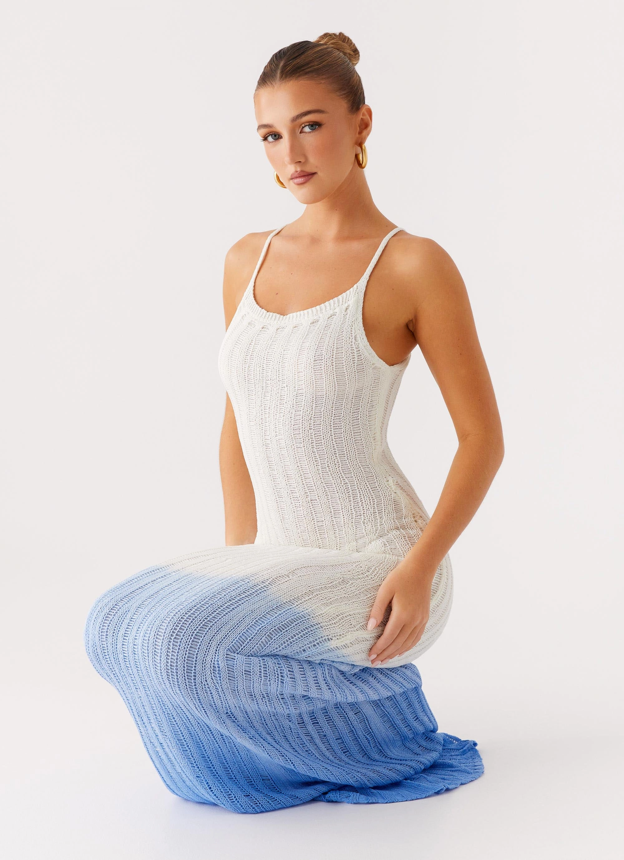 Kiki Maxi Dress - Ombre Blue Event Safe