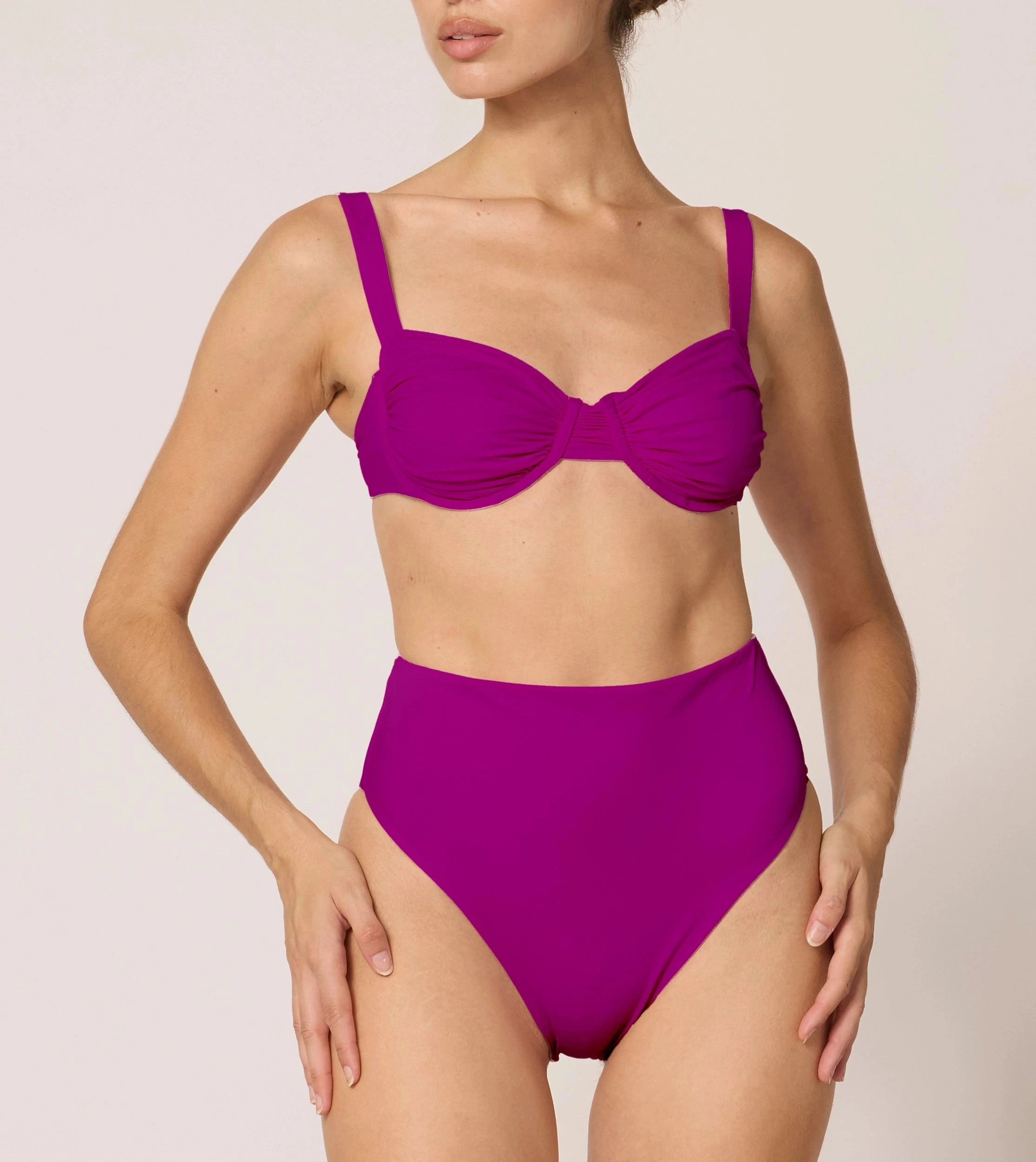 Kimber Bottom | Deep Orchid Elegant-Vibe Stretchable Fit