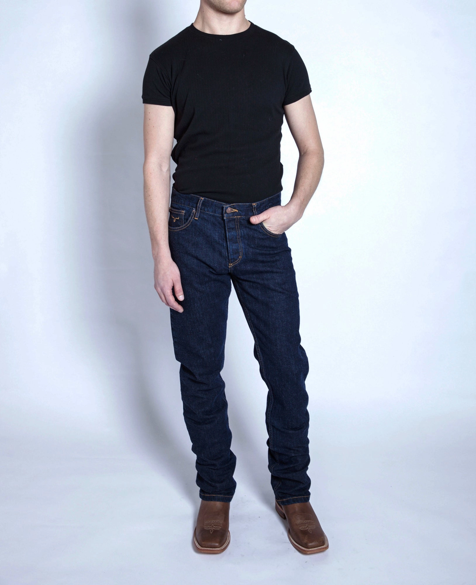 Travel Outfit Chill Outfit Date Night Kimes Ranch Mens Wayne Jeans Blue Cotton Blend Slim Fit