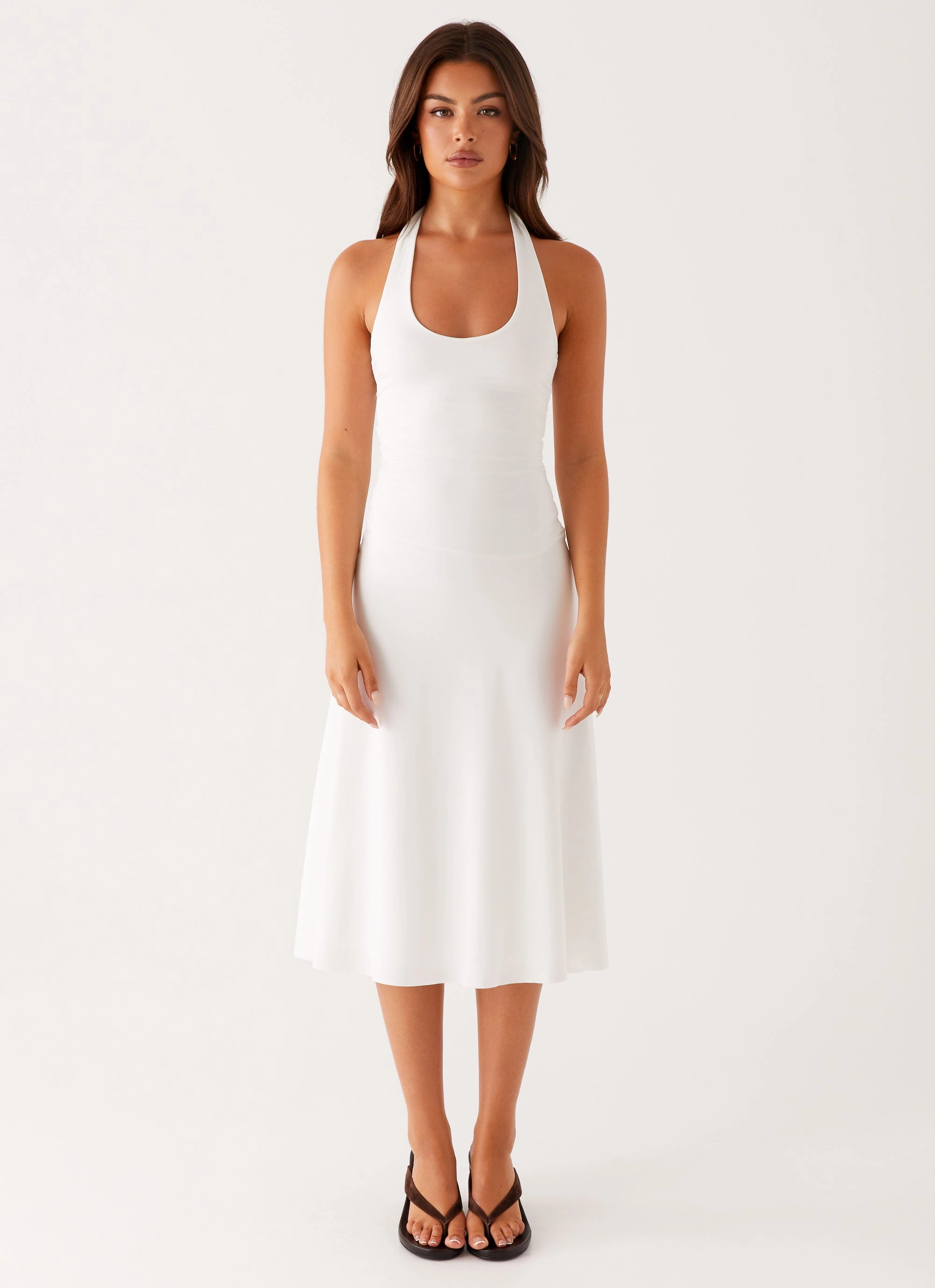 Chic Balance Klyne Midi Dress - Ivory