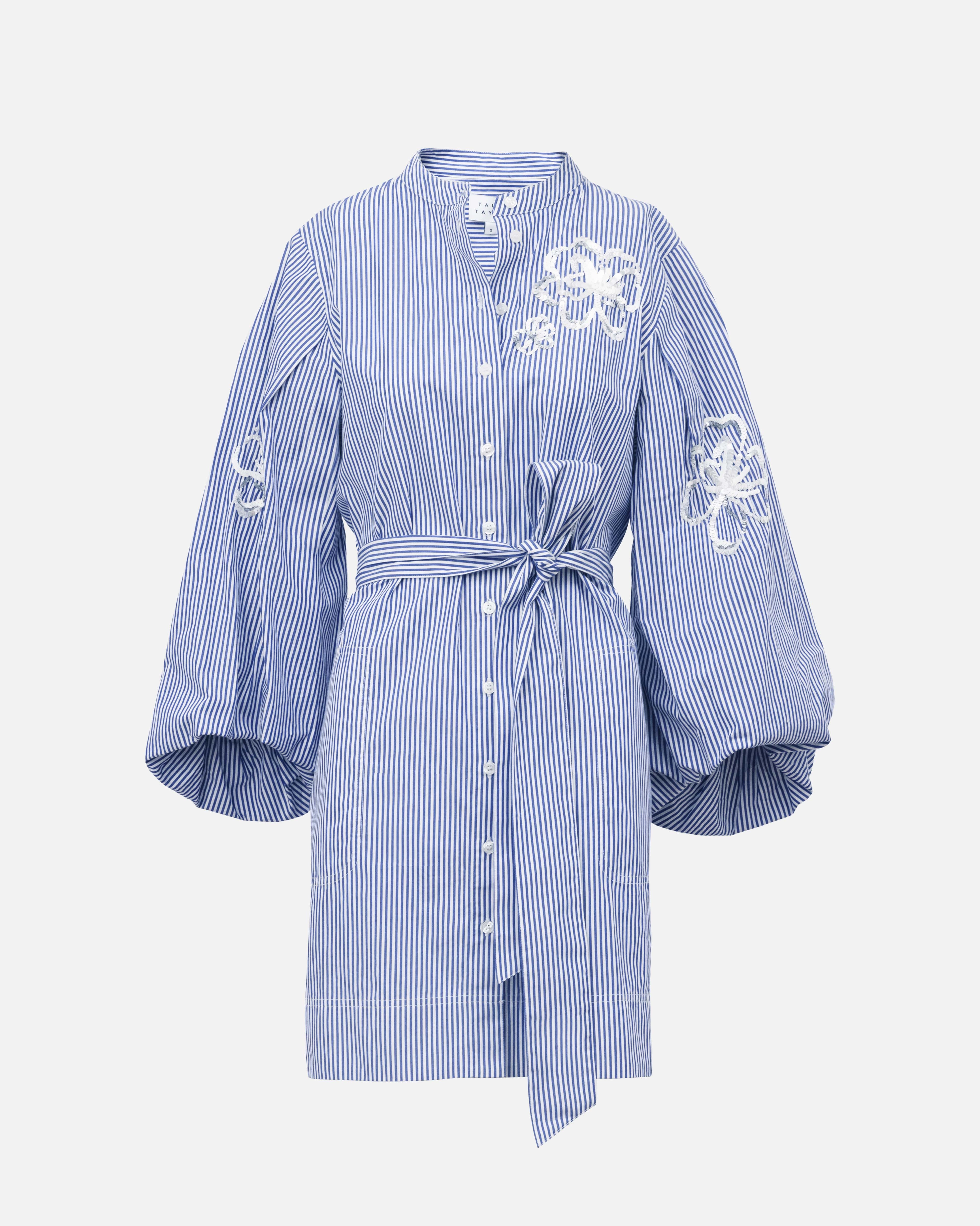 Work Ready Flare Hem Madelyn Stripe Dress