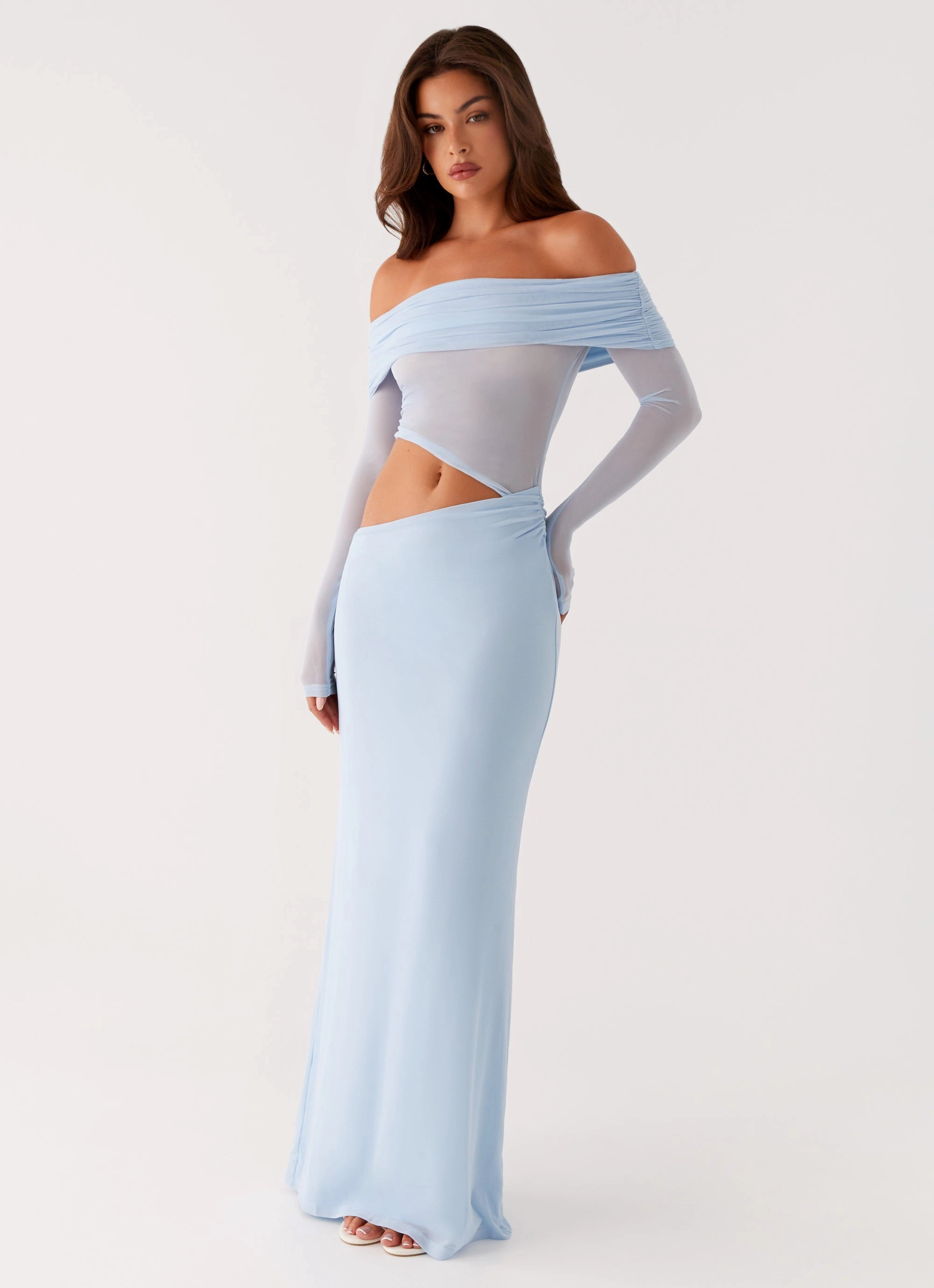 Emery Maxi Dress - Blue Spring Mood