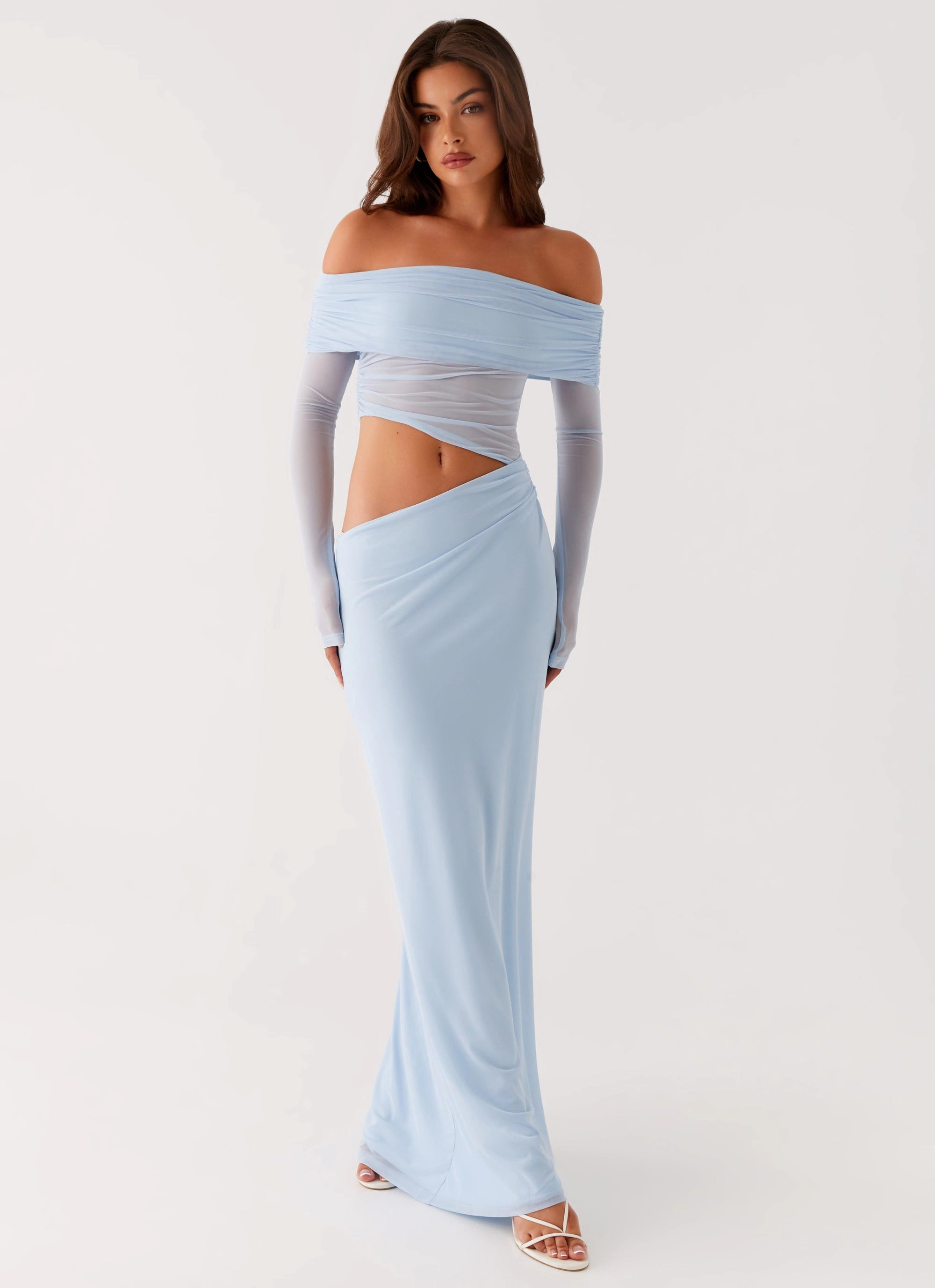 Natural Aesthetic Emery Maxi Dress - Blue