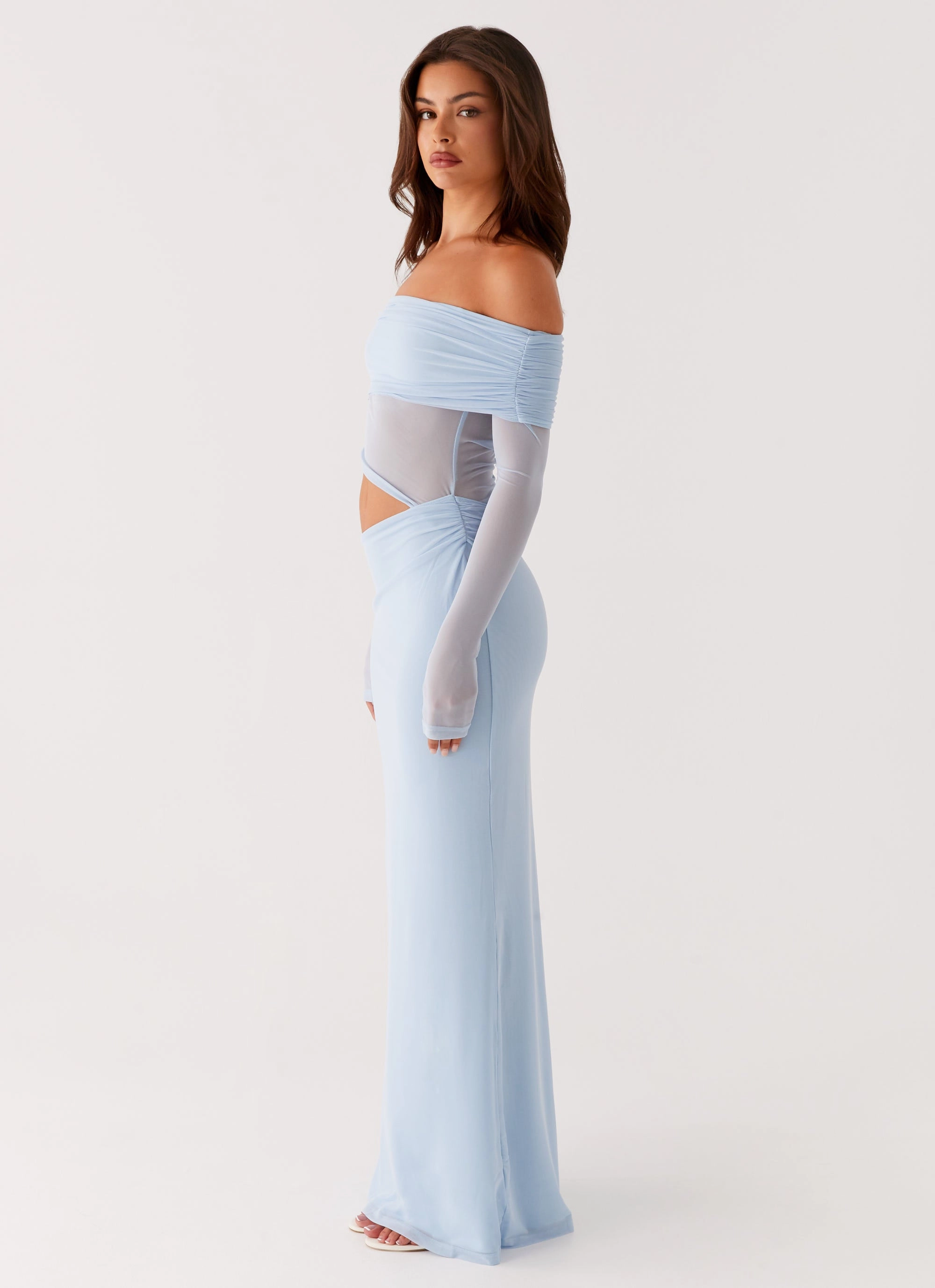 Emery Maxi Dress - Blue FlexibleClosure Hip-Flattering