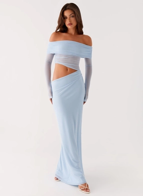Natural Aesthetic Emery Maxi Dress - Blue
