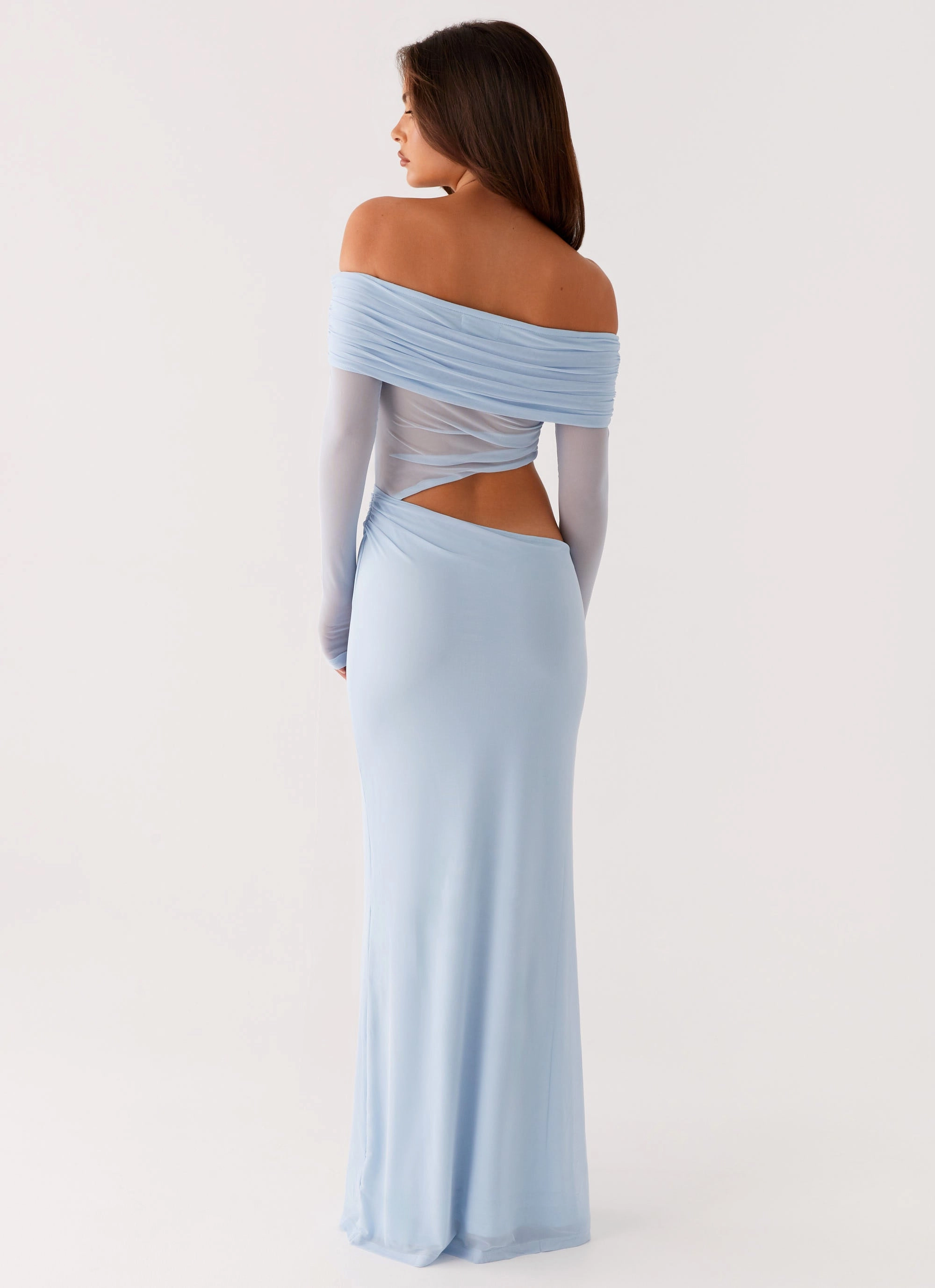 Minimal Comfort Stylish Silhouette Emery Maxi Dress - Blue