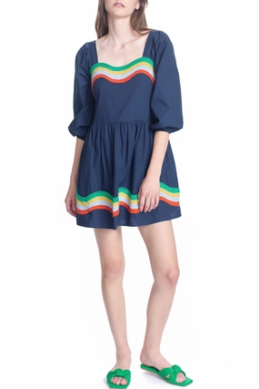 Ophellia Dress in Sea Trend Fit