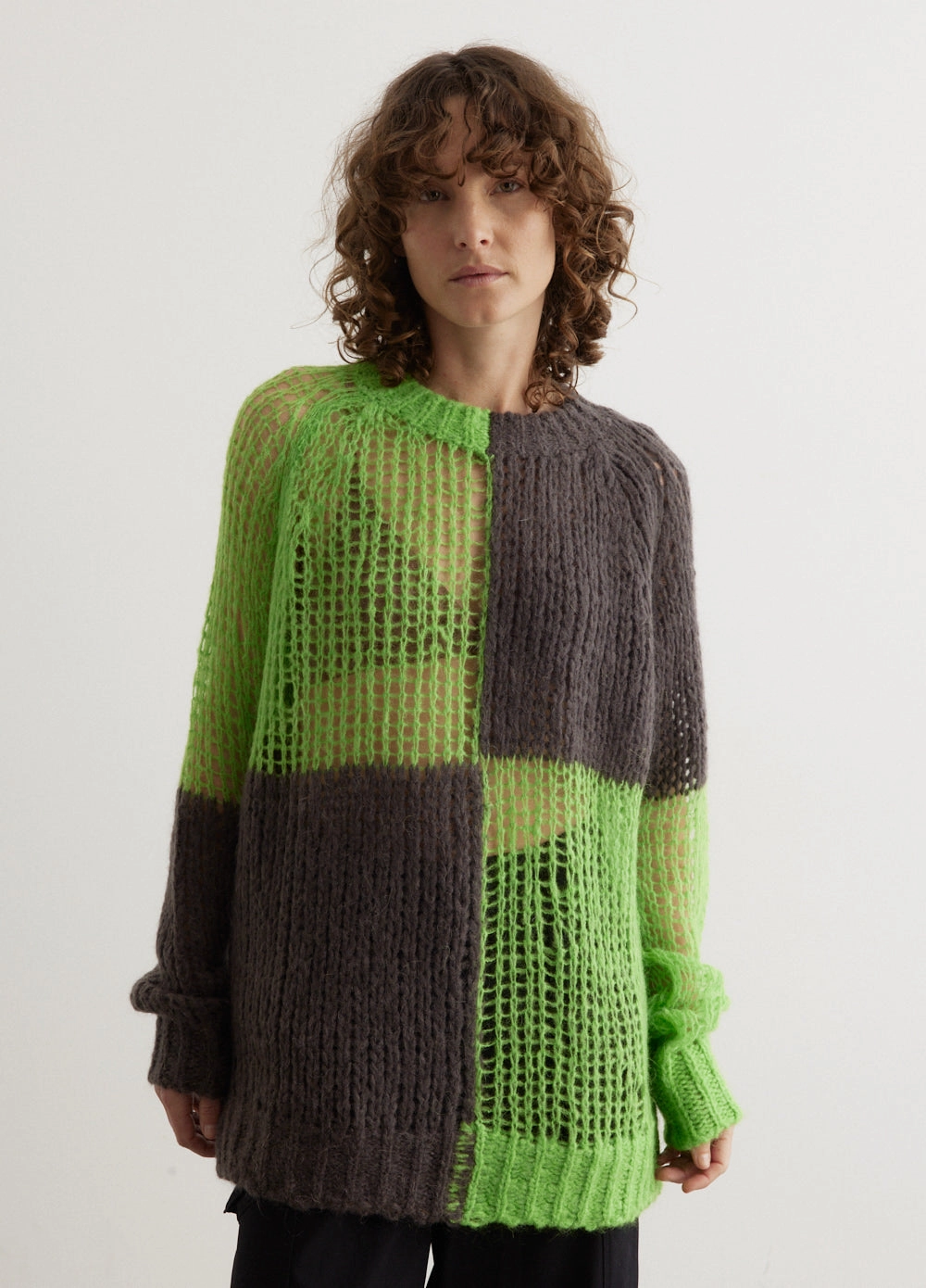 Kookey Mohair Sweater Day To Day Ventilation Panel Design