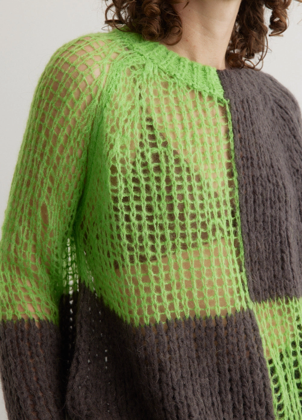 Kookey Mohair Sweater Outer Comfort Simple Form