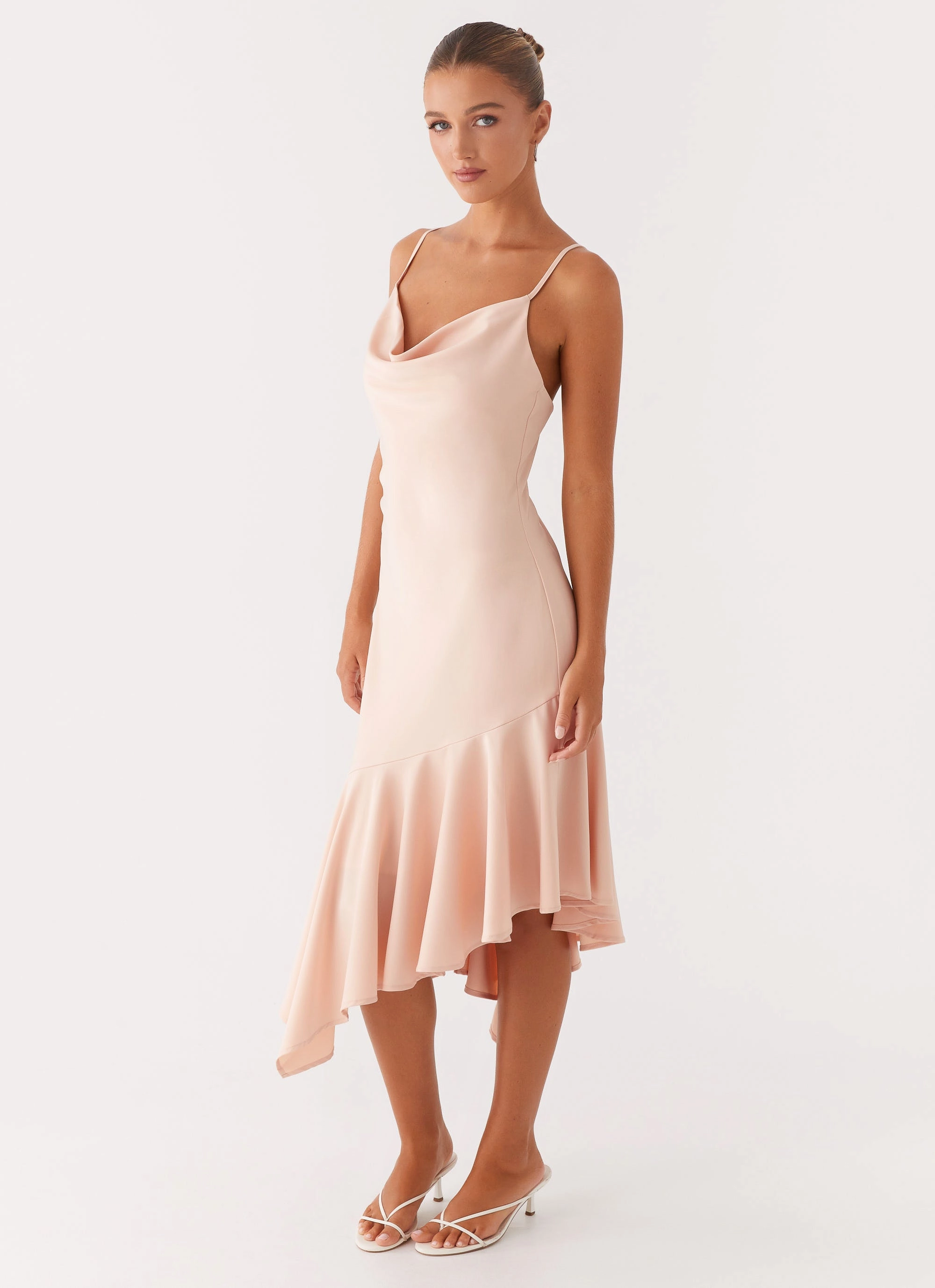 Korby Midi Dress - Pink Reversible-Style Cute Glow