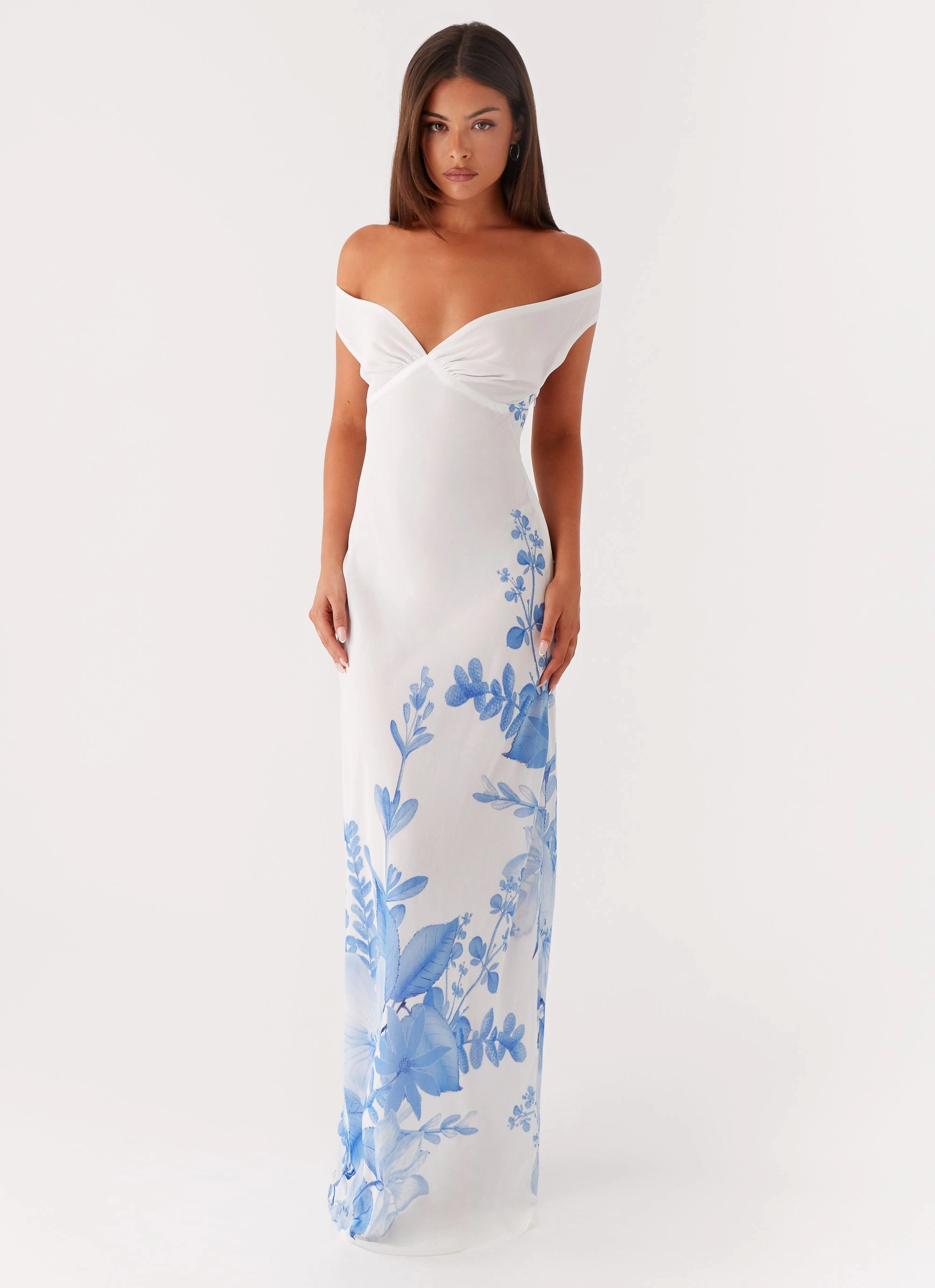 Krissa Maxi Dress - Blue Floral Timeless Touch